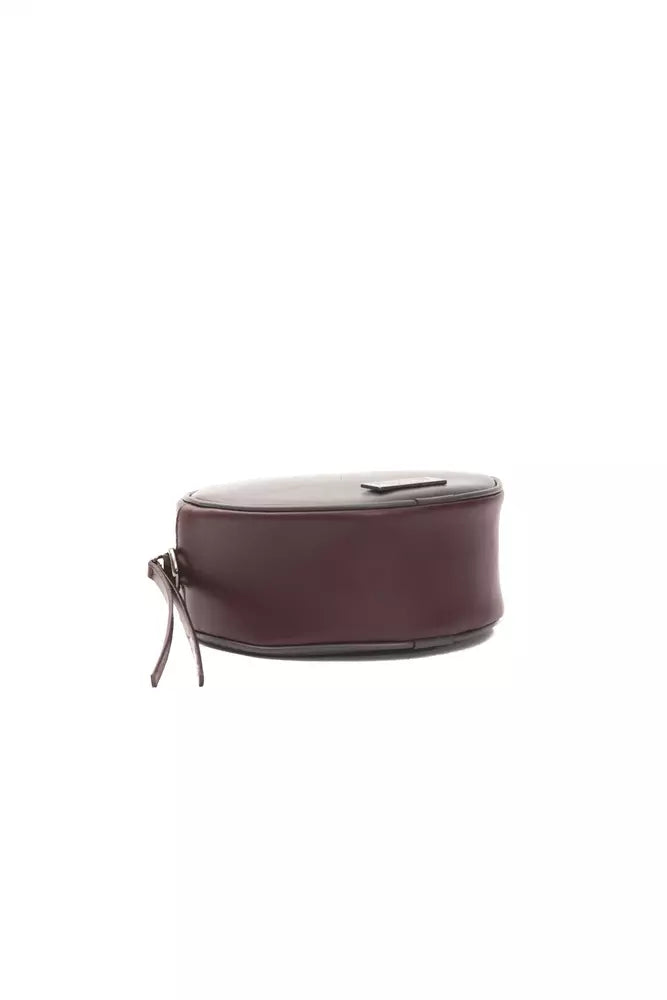 Leather Small Oval Crossbody Bag