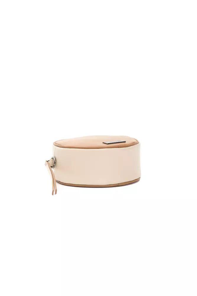 Pompei Donatella Small Oval Leather Crossbody Bag