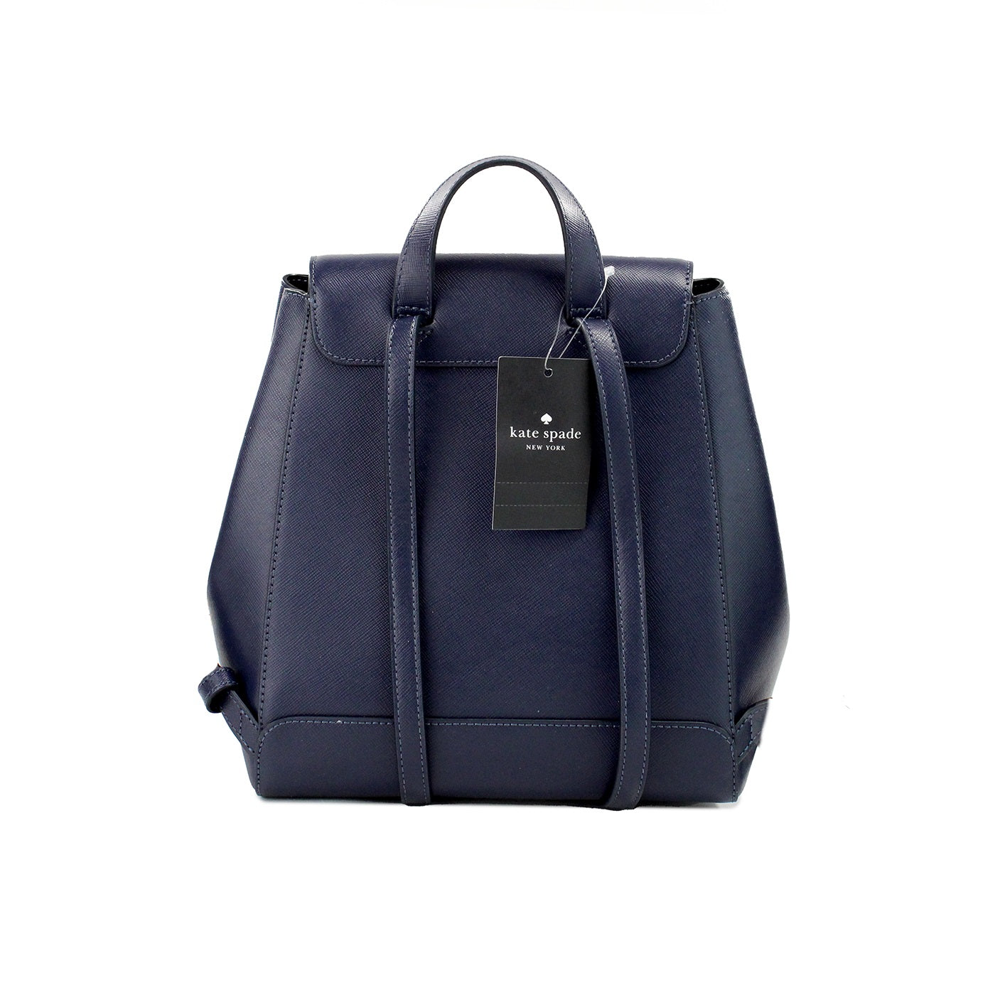 Kate Spade Madison Navy Saffiano Leather Medium Flap Backpack Limited Run Collection by Kate Spade