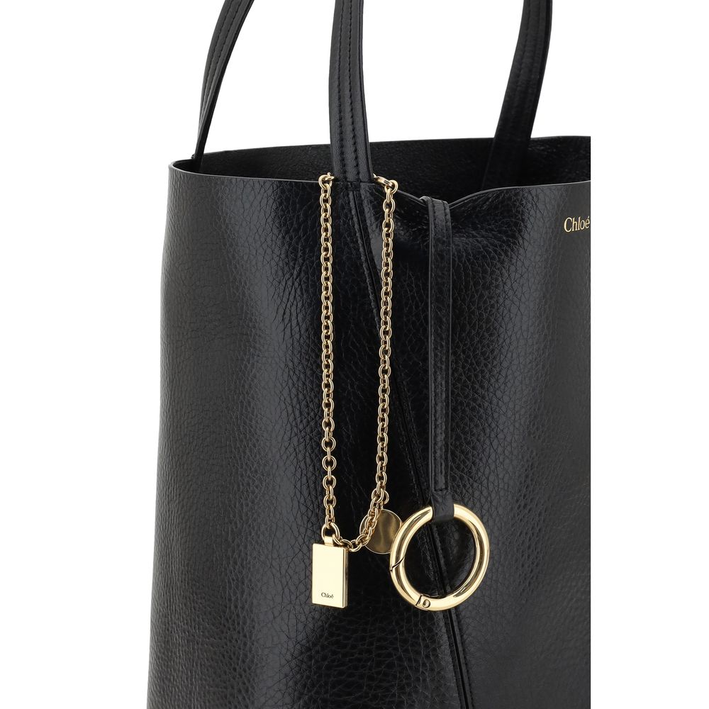 Chloé Leather Spin Shoulder Bag Monogram Elite