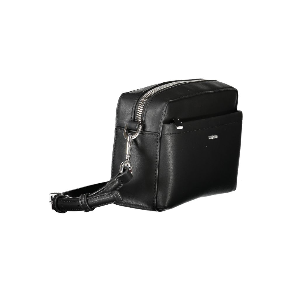 Calvin Klein Black Handbag With Removable Shoulder Strap And Adjustable Crossbody Strap Exterior Pocket by Calvin Klein