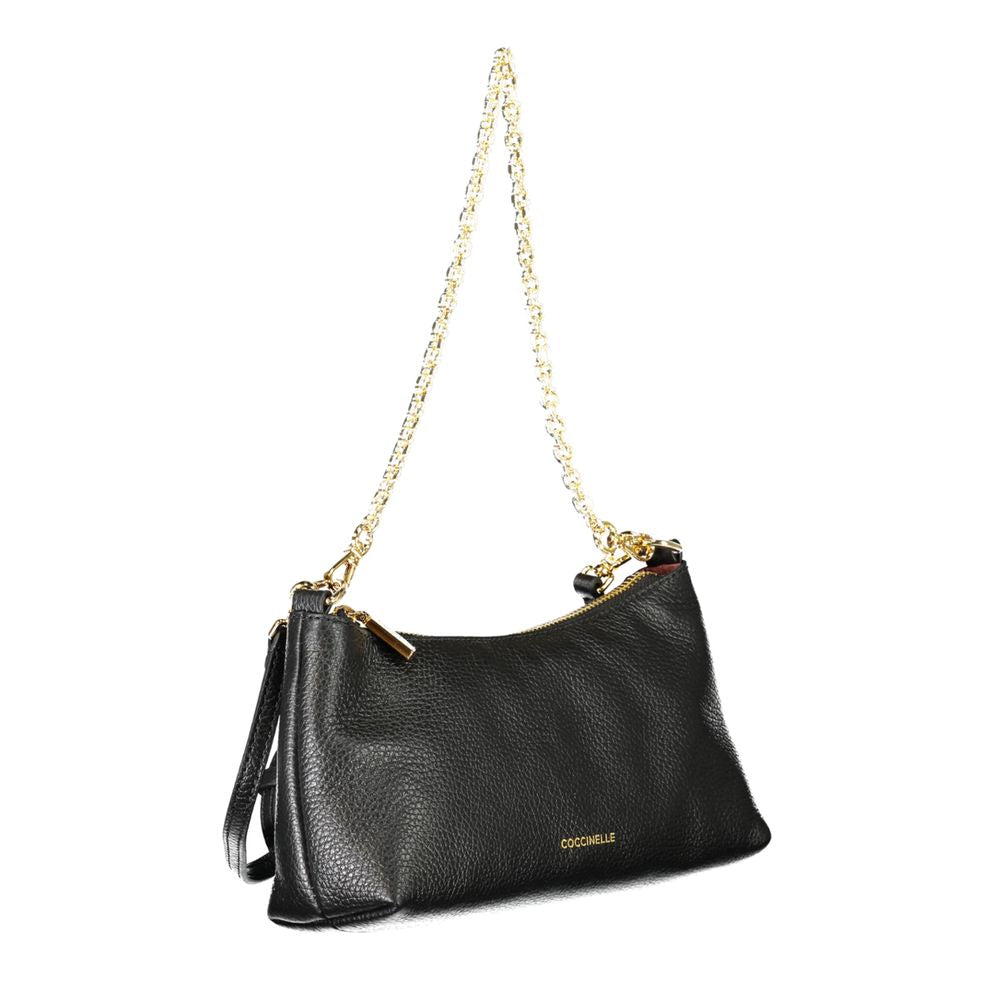 Limited Leather Bag With Removable Chain Shoulder Handle And Adjustable Strap And Card Slots by Coccinelle