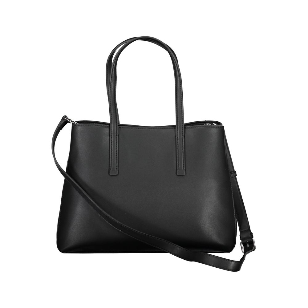 Calvin Klein Recycled Polyester Handbag With Dual Handles And Adjustable Removable Shoulder Strap by Calvin Klein