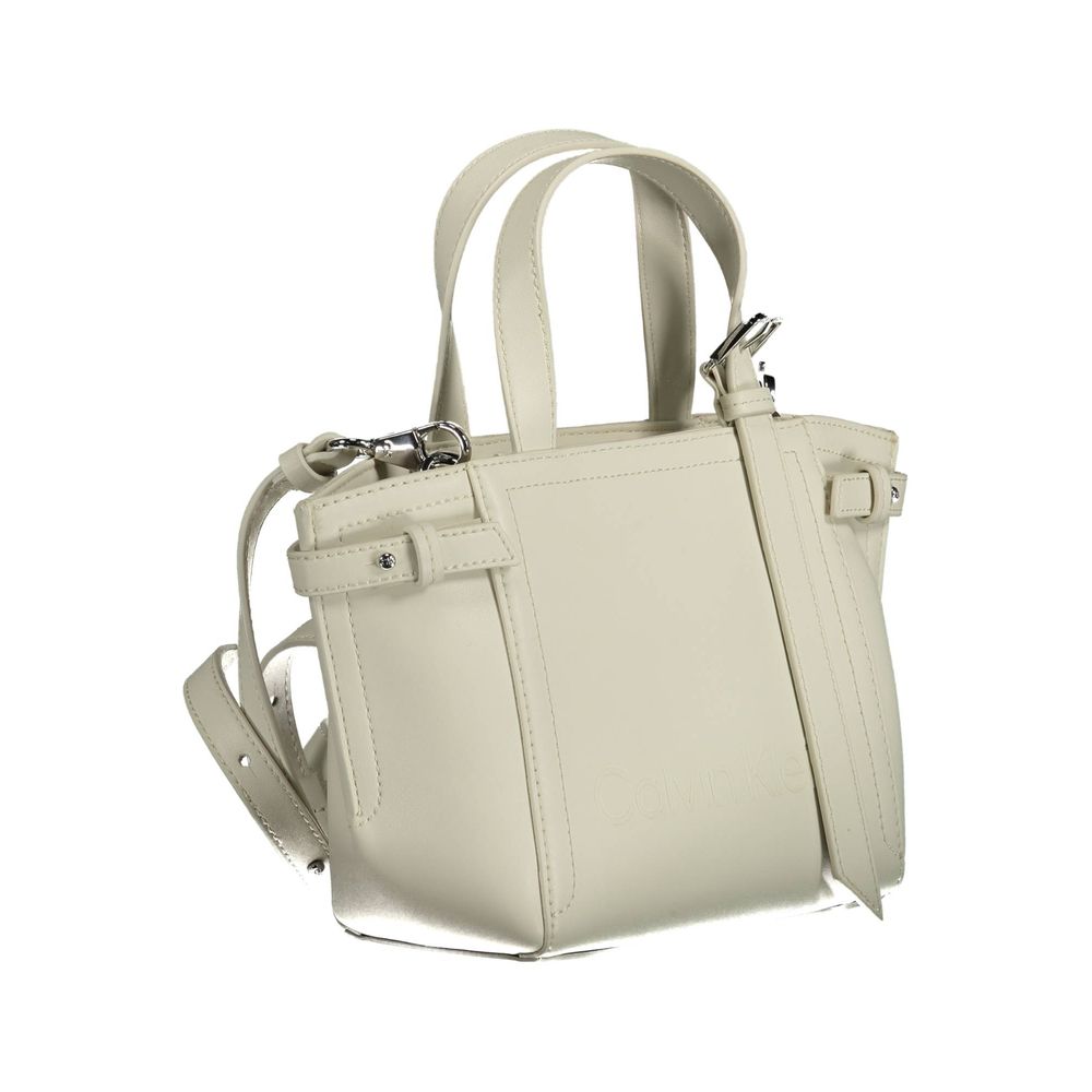 Calvin Klein White Polyester Handbag by Calvin Klein