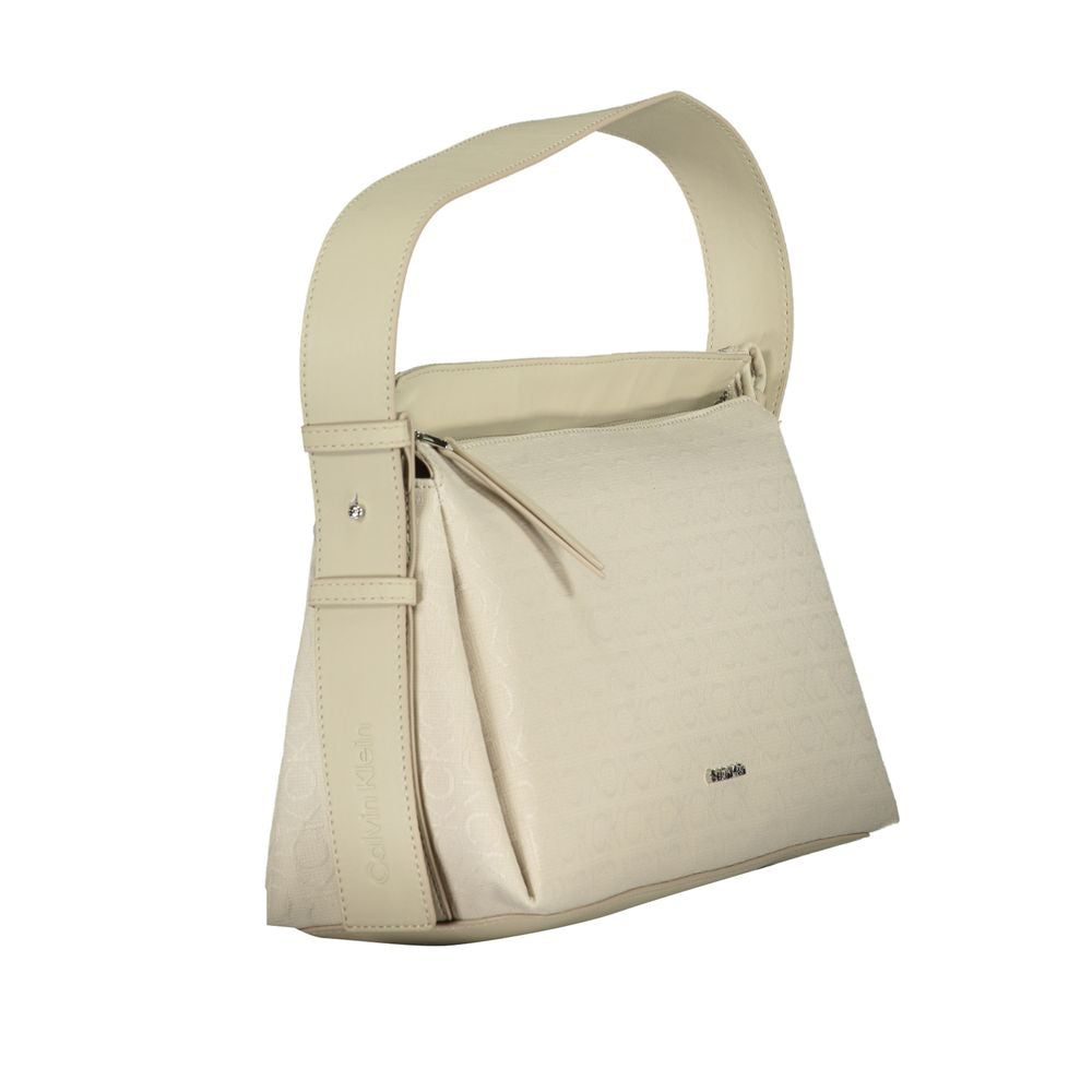 Calvin Klein Beige Polyester Handbag by Calvin Klein