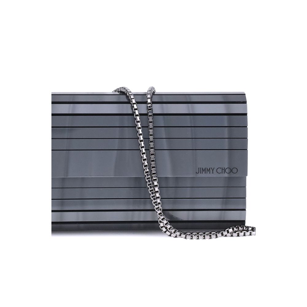 Jimmy Choo Gray Marabou Clutch Bag by Jimmy Choo