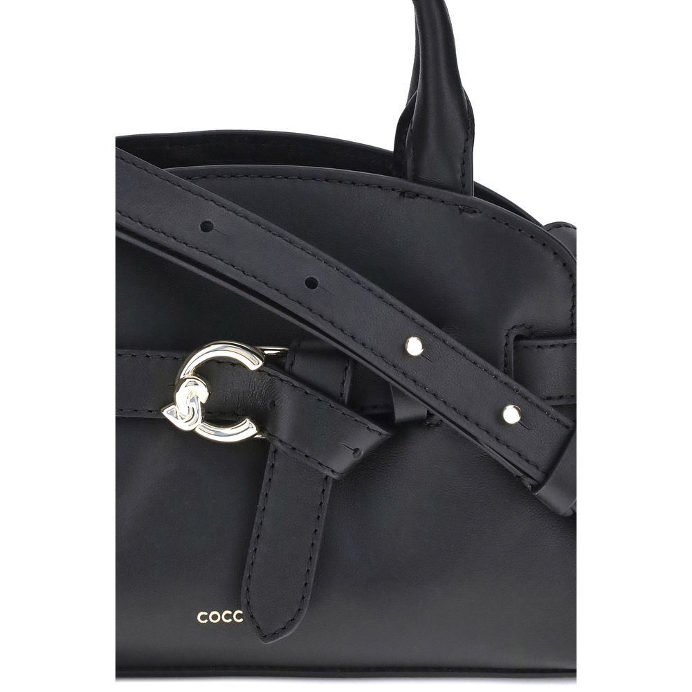Coccinelle Black Calf Leather Bos Taurus Handbag by Coccinelle
