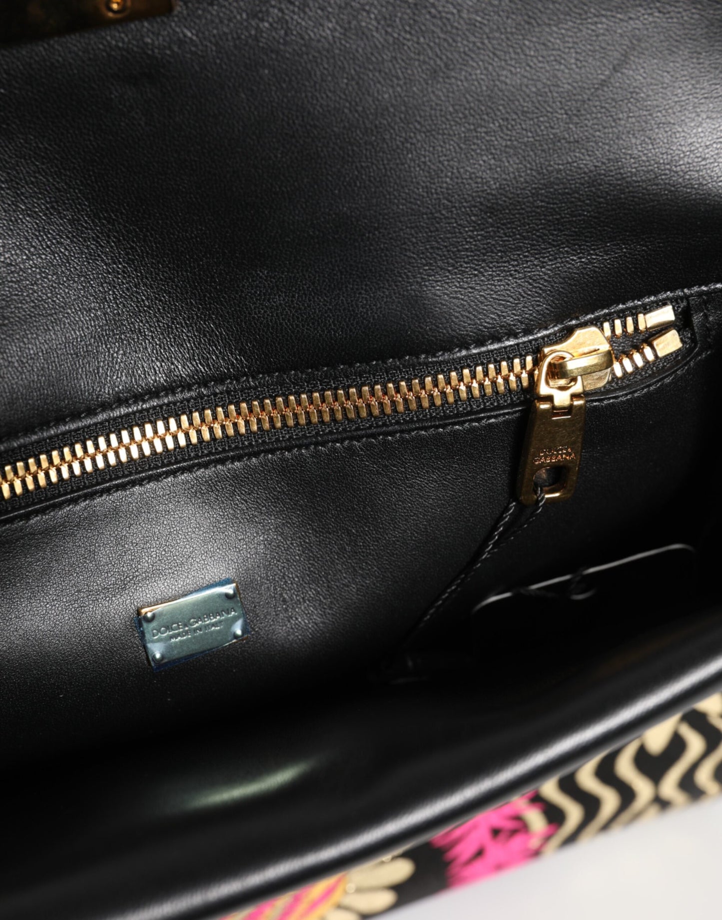 Dolce & Gabbana Multicolor Jacquard Floral Document Briefcase Bag by Dolce & Gabbana