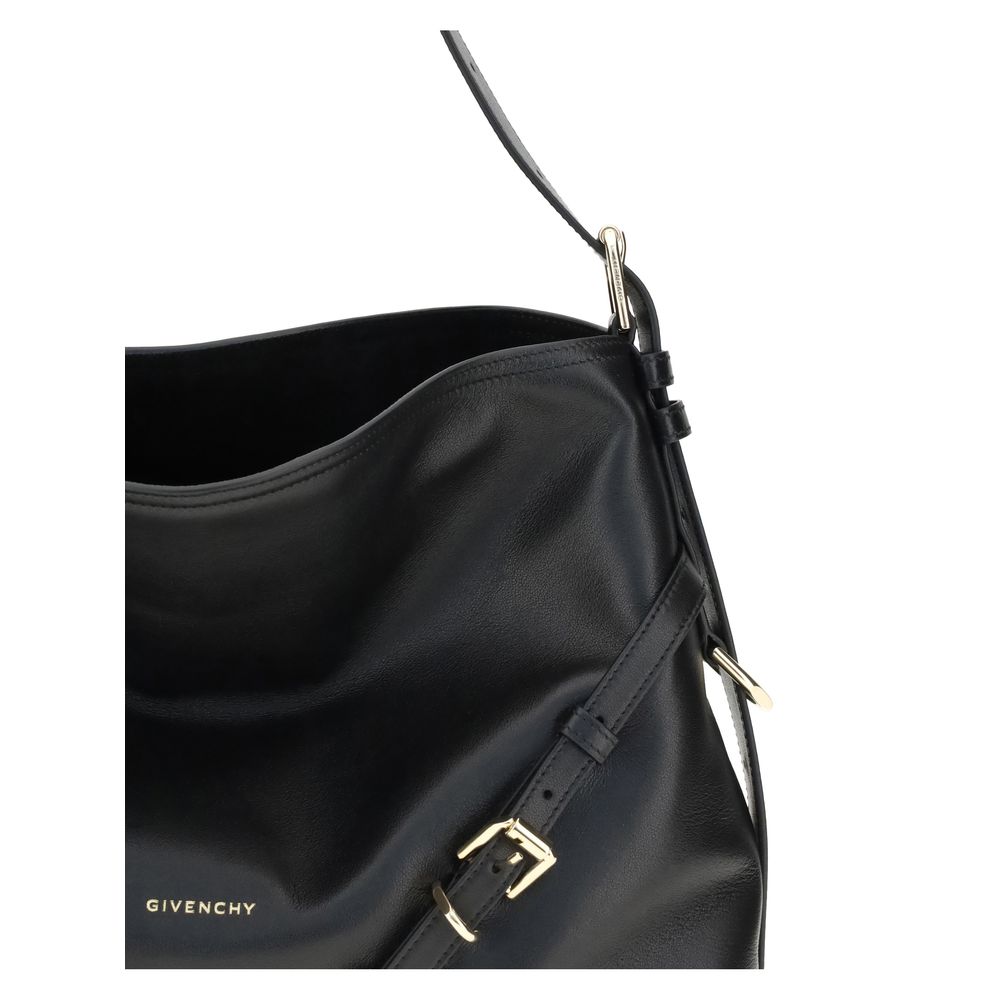 Givenchy Black Calf Leather Bos Taurus Shoulder Bag by Givenchy
