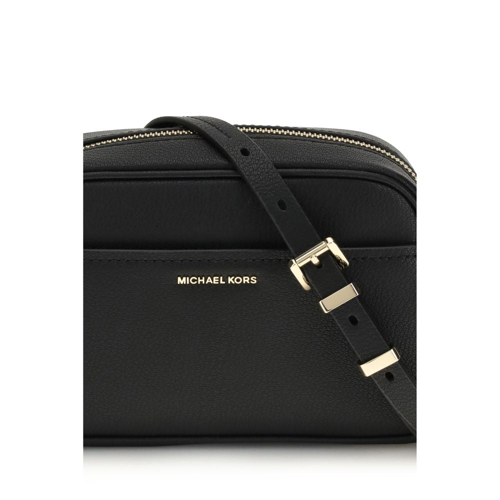 Michael Kors Black Calf Leather Bos Taurus Shoulder Bag by Michael Kors