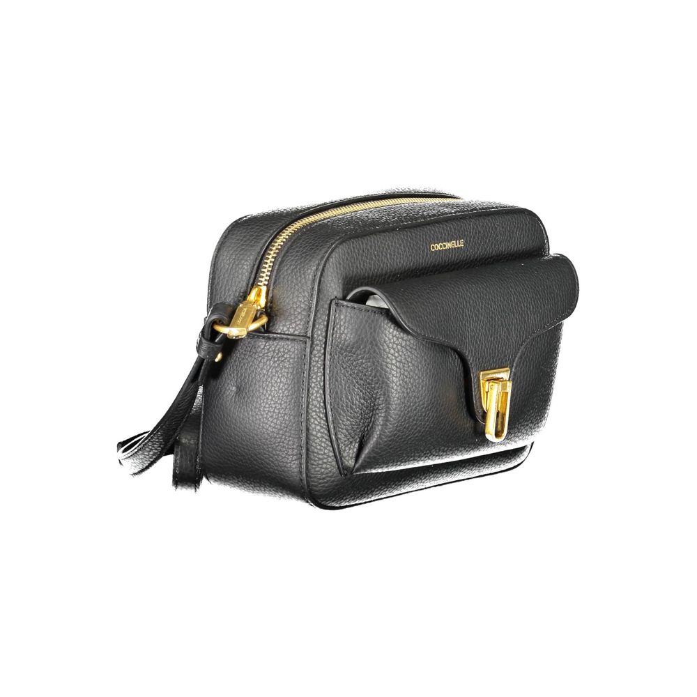 Coccinelle Black Leather Handbag by Coccinelle
