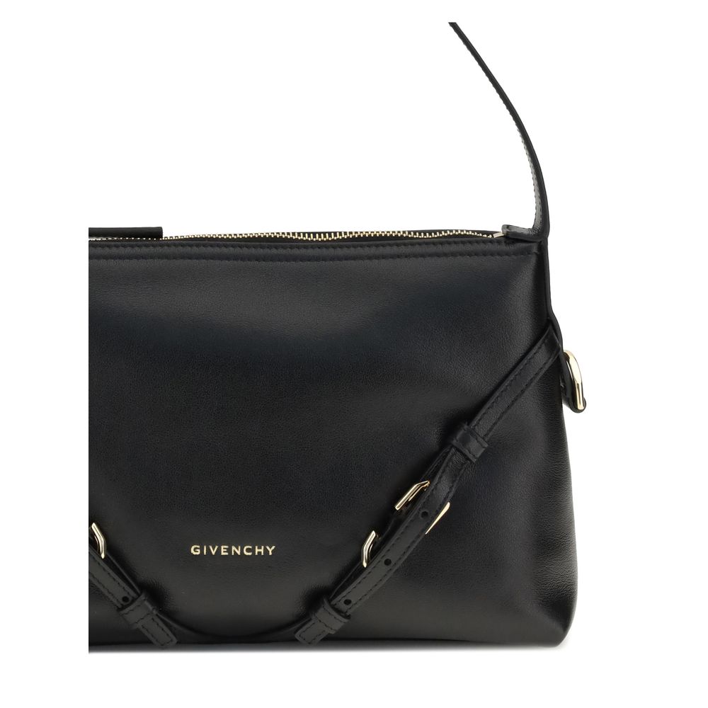 Givenchy Black Calf Leather Bos Taurus Shoulder Bag by Givenchy