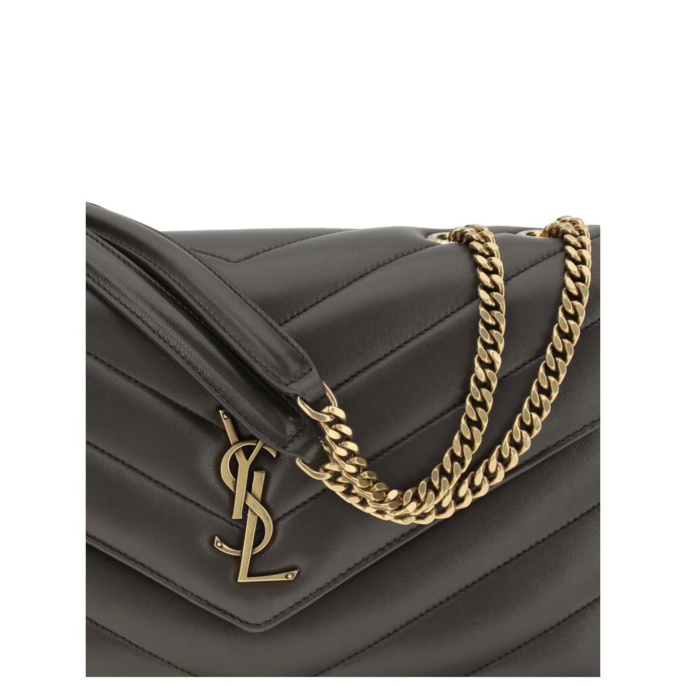 Saint Laurent Gray Calf Leather Bos Taurus Shoulder Bag by Saint Laurent