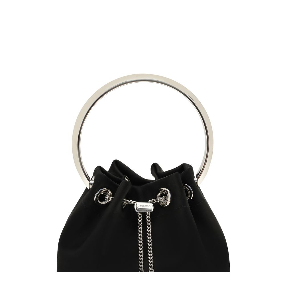 Jimmy Choo Black Silk Backet Bag by Jimmy Choo