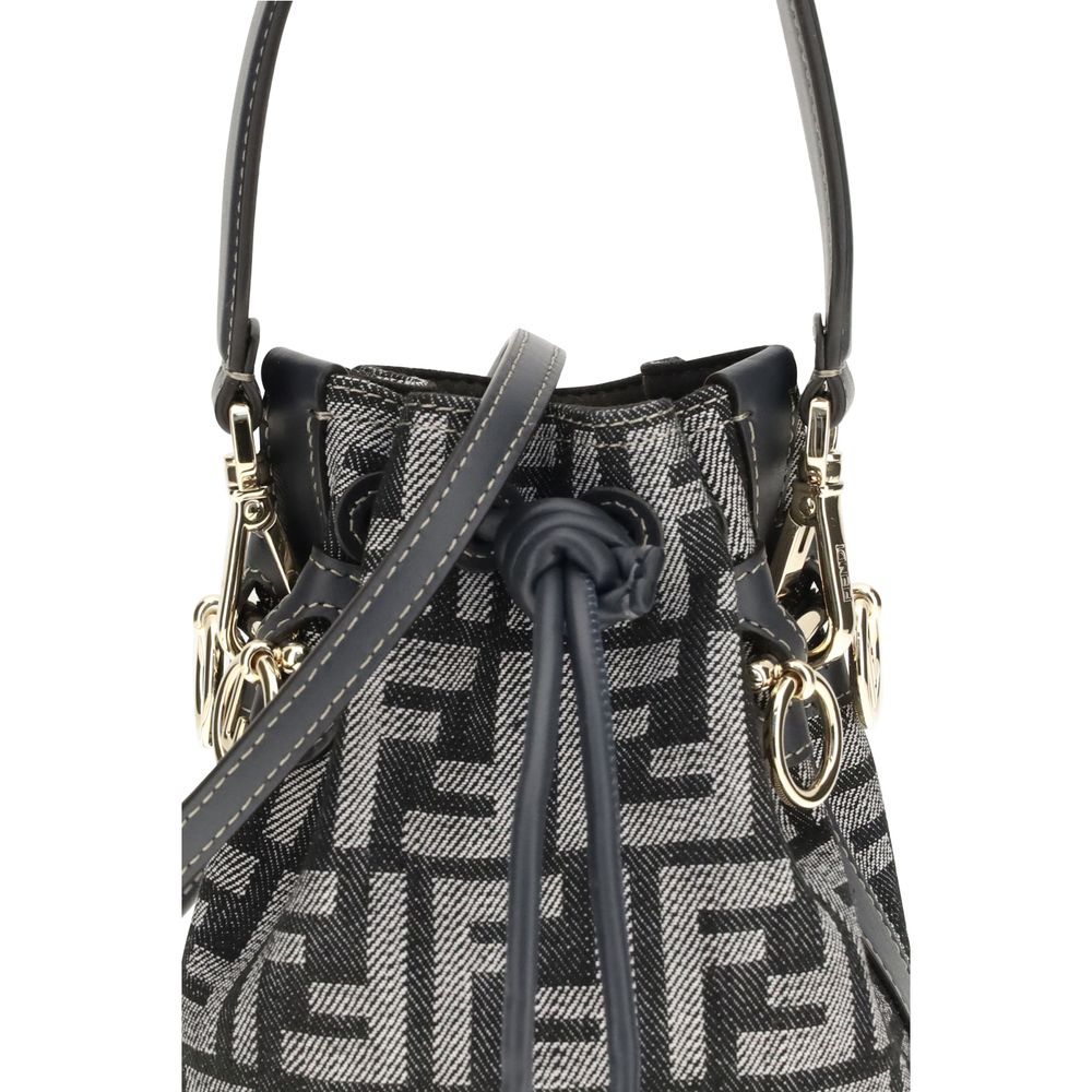 Fendi Blue Fabric Shoulder Bag by Fendi