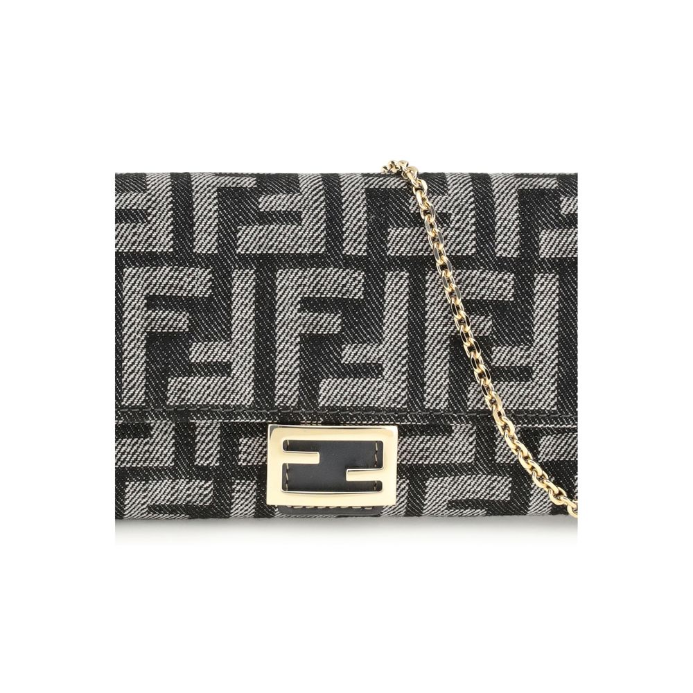 Fendi Blue Cotton Wallet by Fendi