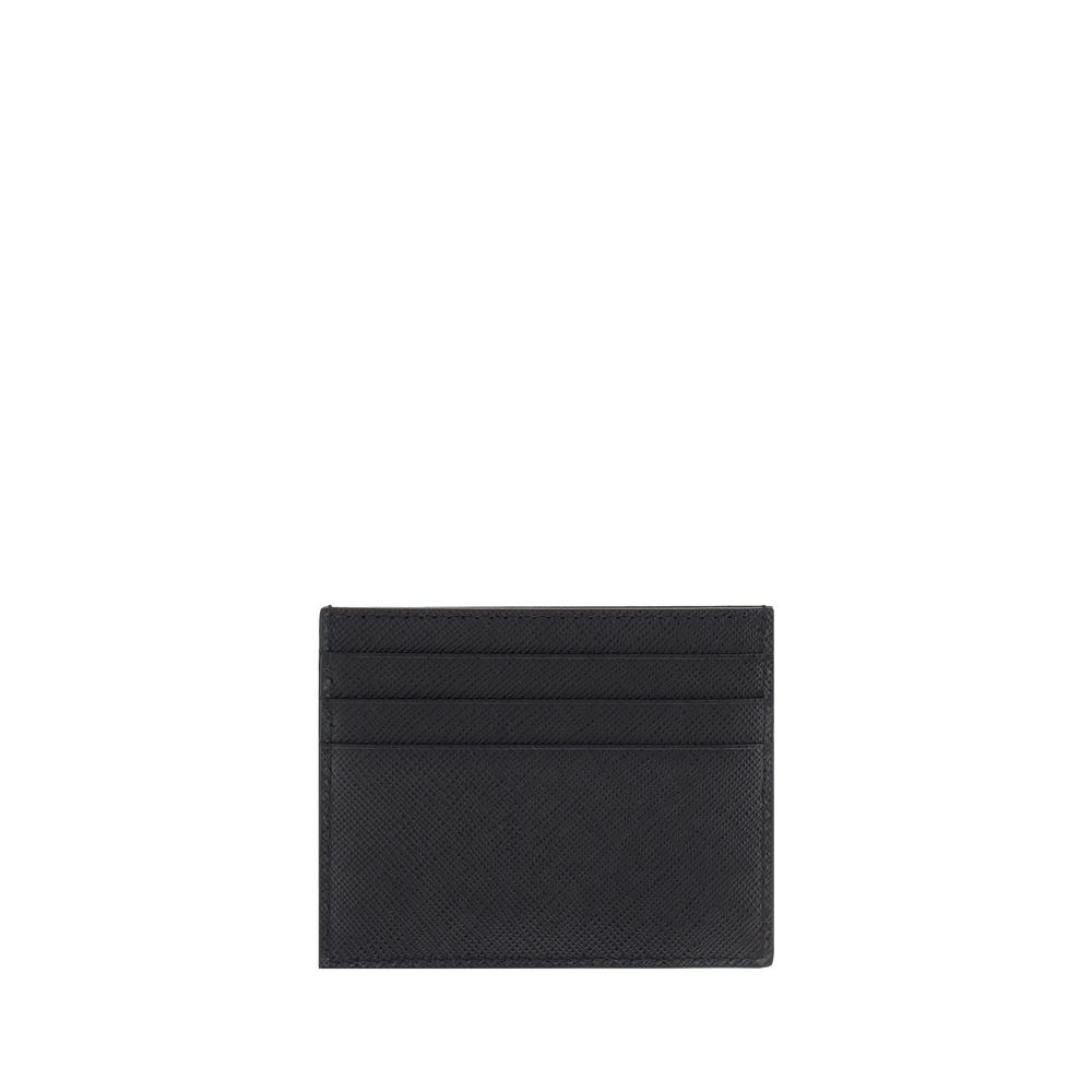 Prada Black Calf Leather Bos Taurus Wallet by Prada