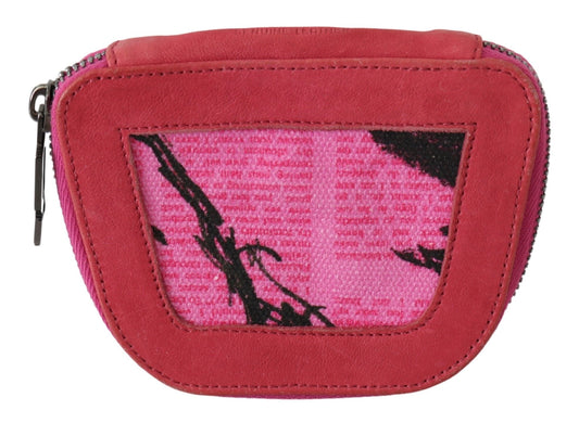 Galliano Pink Fabric Coin Wallet From The Iconic Fabric Collection Limited Edition Made In Italy by PINKO