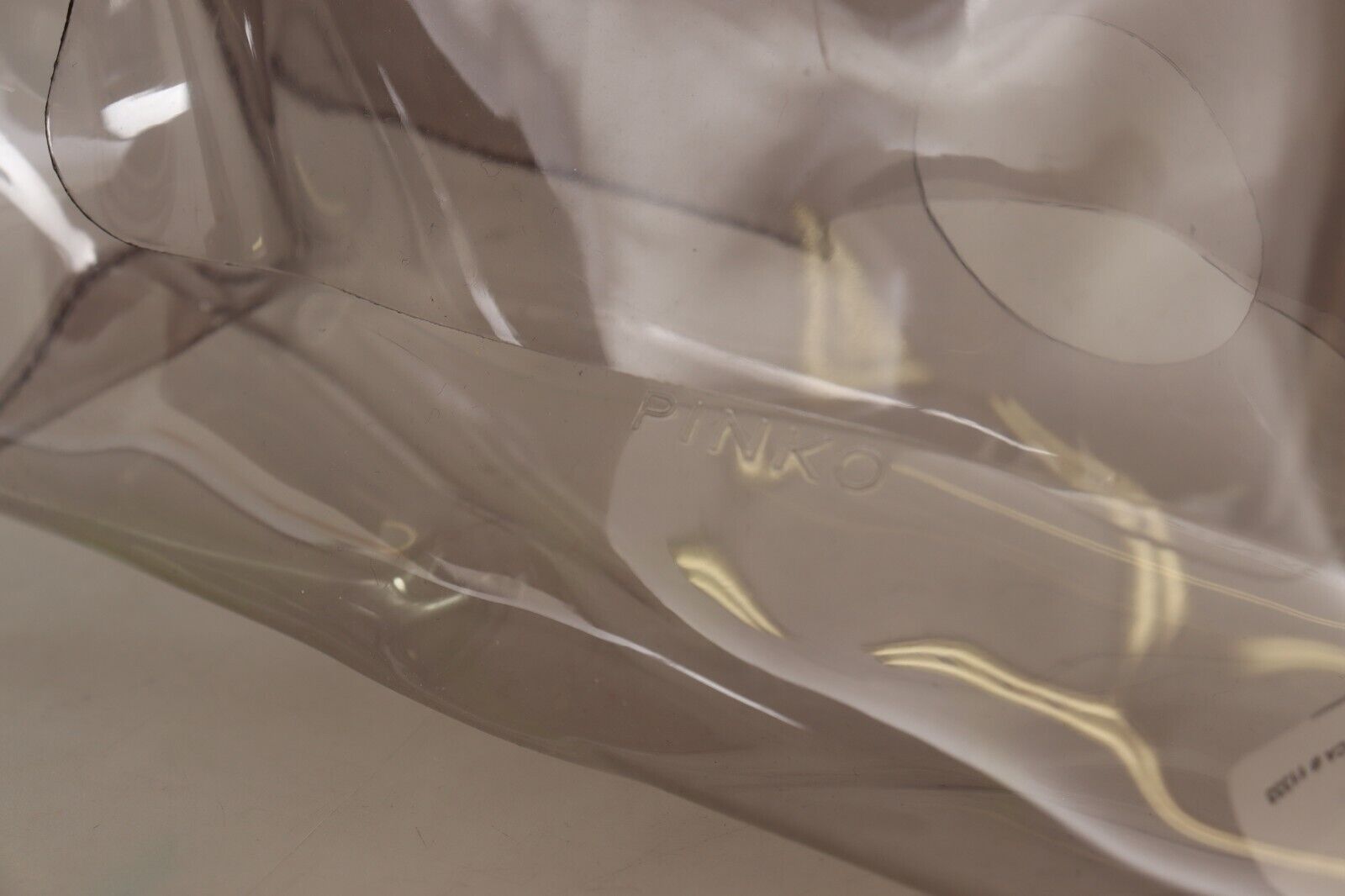 PINKO Clear Clutch PVC Limited Edition by PINKO