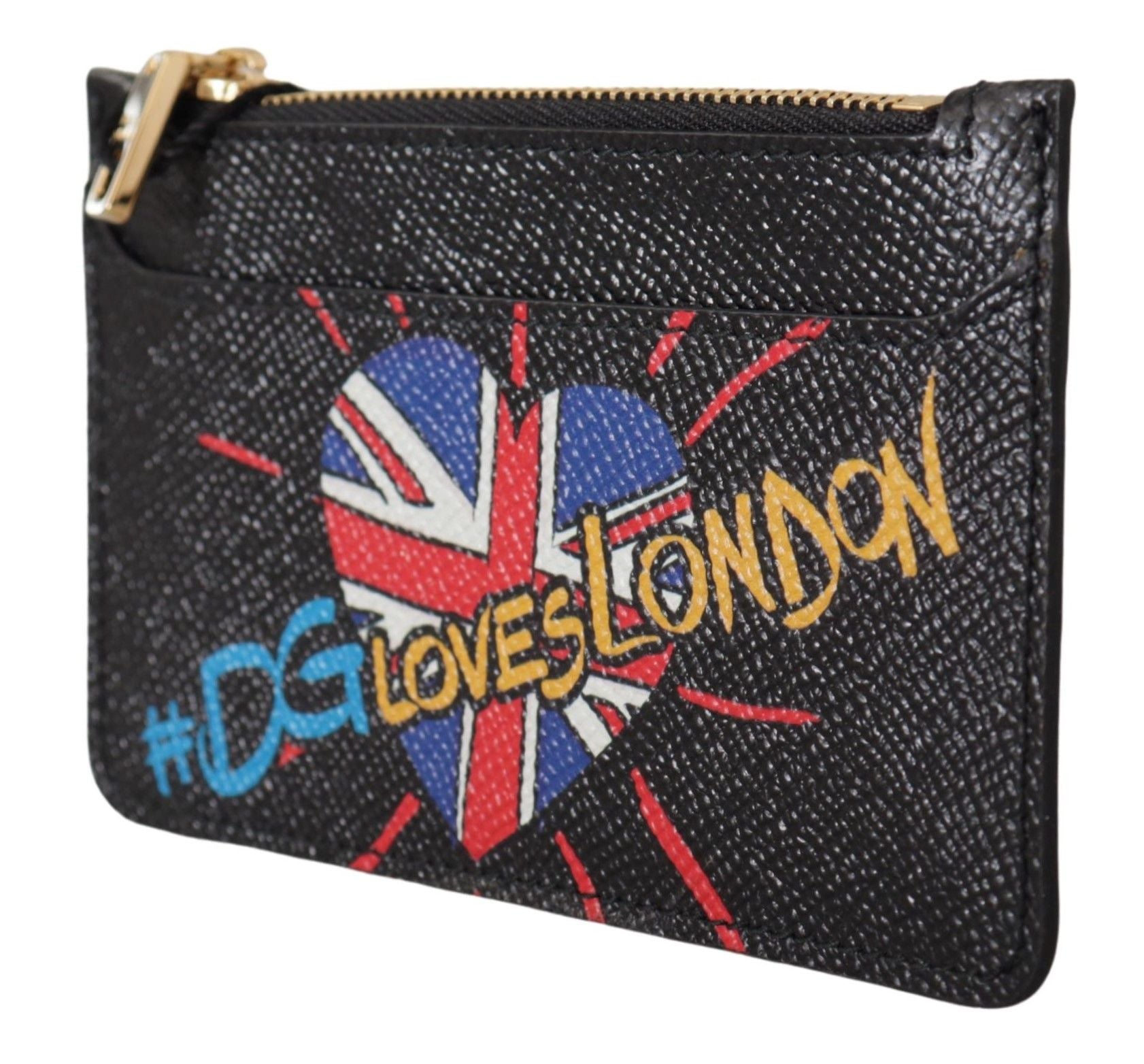 Dolce And Gabbana Cardholder Coin Wallet Black Leather Made In Italy Timeless Craftsmanship by Dolce & Gabbana