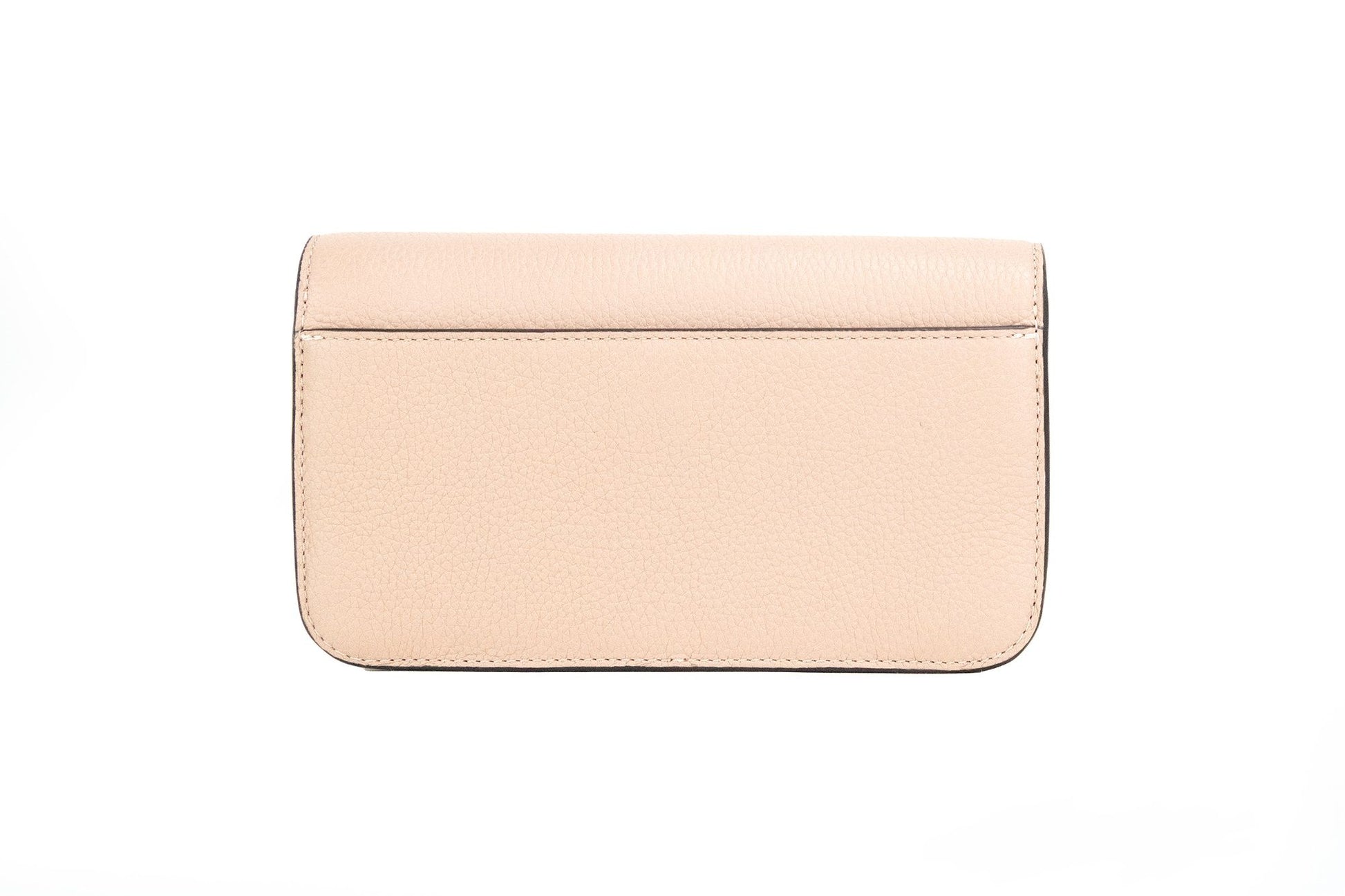 Tory Burch Britten Pebbled Leather Small Chain Wallet Wristlet Crossbody Light Meadowsweet Limited Edition by Tory Burch