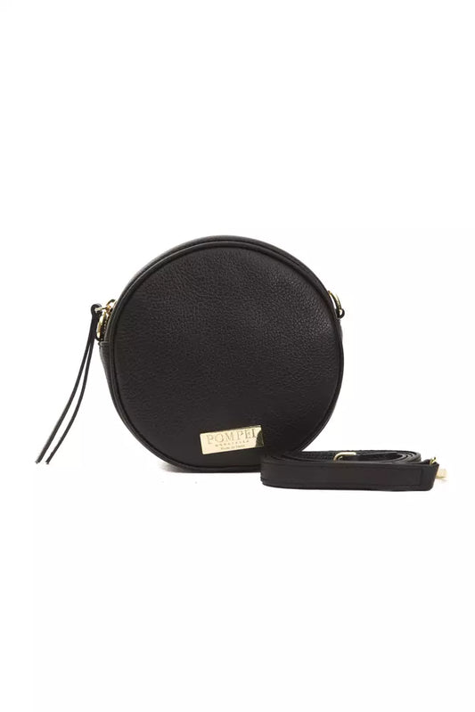 Pompei Donatella Small Oval Leather Crossbody Bag