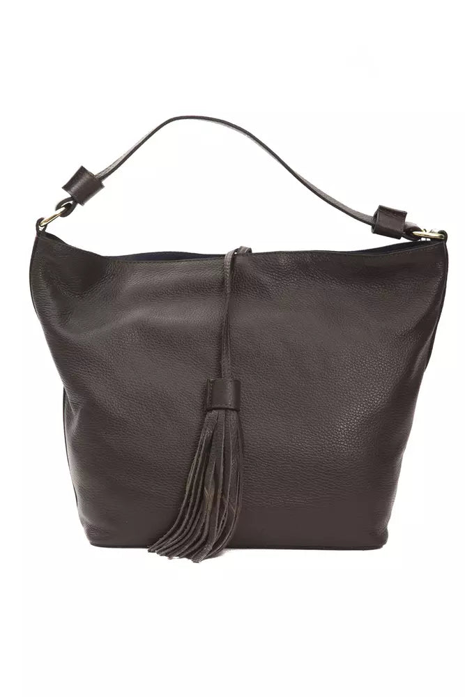 Pompei Donatella Leather Shoulder Bag