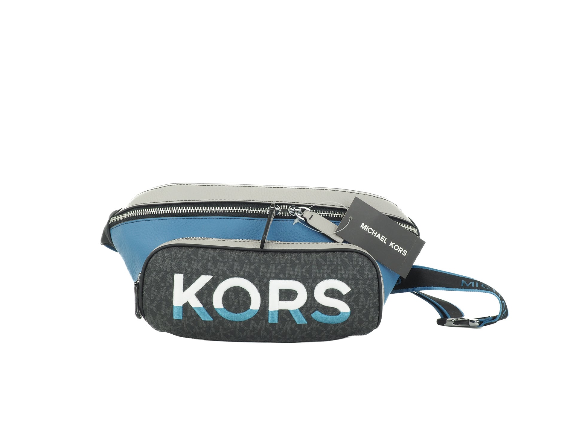Michael Kors Cooper Logo Belt Pebbled Leather Ltd by Michael Kors