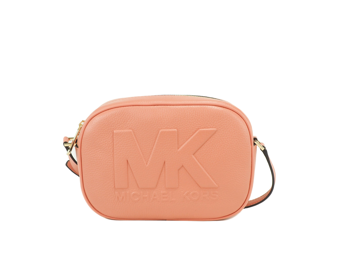 Michael Kors Jet Set Travel Medium Oval Camera Crossbody Bag Pebbled Leather Limited Edition by Michael Kors