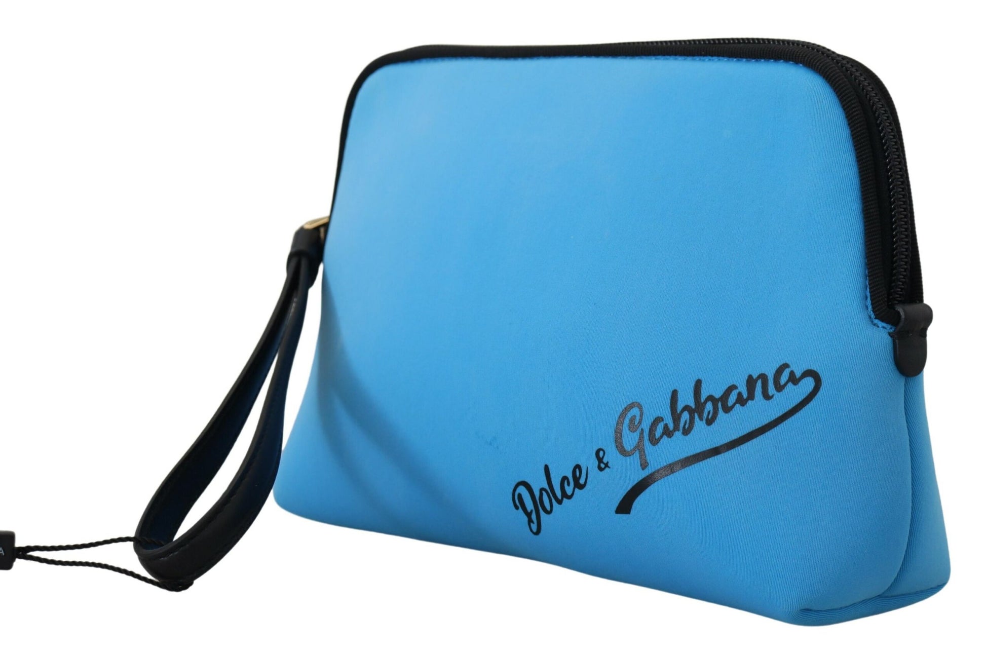 Dolce And Gabbana Gorgeous Blue Pouch Bag Polyamide Collection Exclusive Limited Edition by Dolce & Gabbana