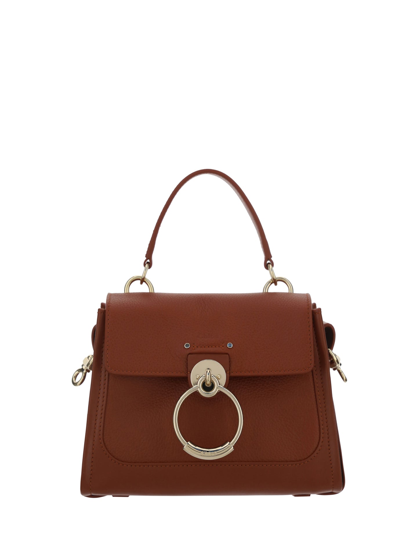 Chloé Tess Handbag Calf Leather Sepia Limited
