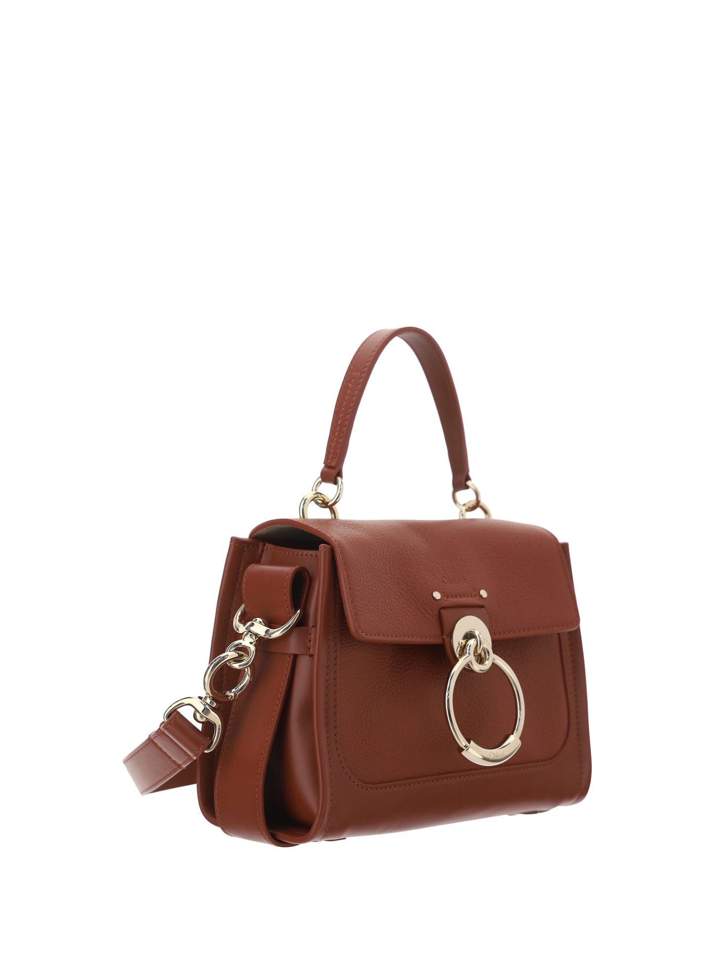Chloé Tess Handbag Calf Leather Sepia Limited