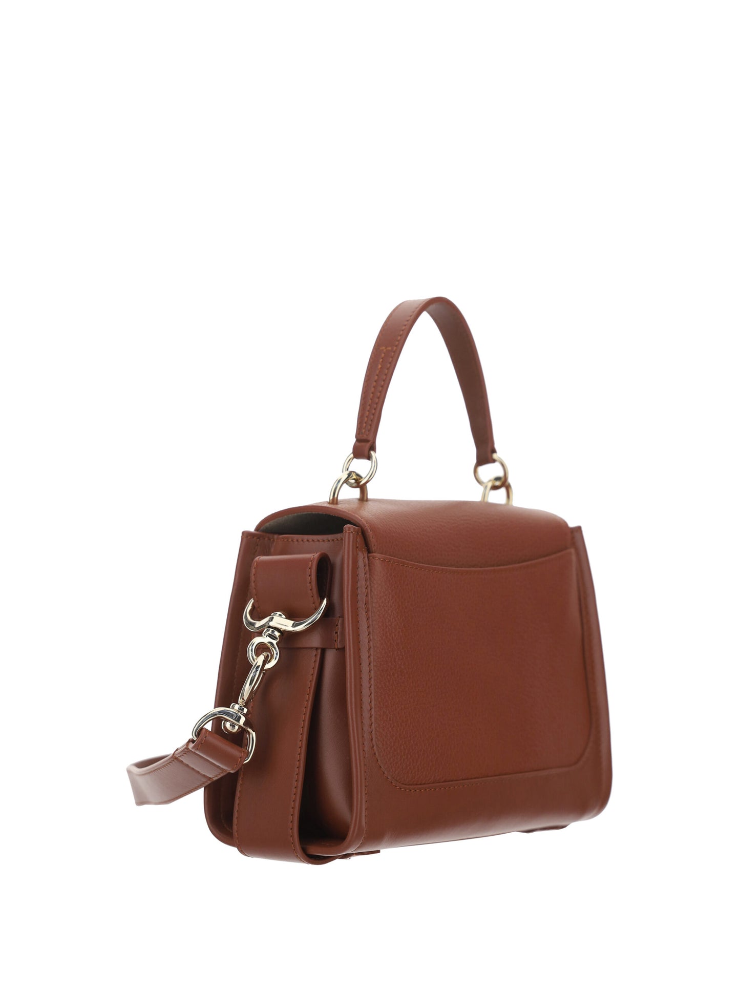 Chloé Tess Handbag Calf Leather Sepia Limited