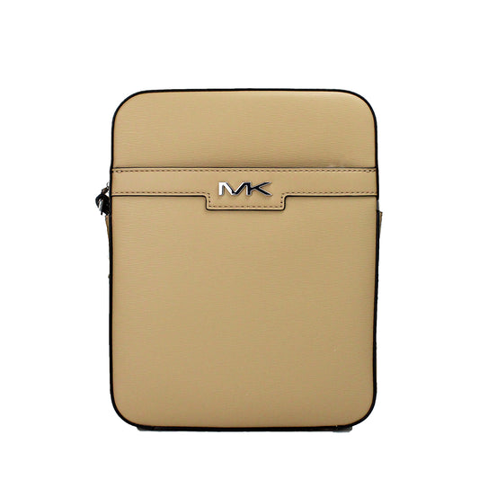 Michael Kors Cooper Medium Crossgrain Leather Camel Flight Crossbody Bag Exclusive Edition by Michael Kors