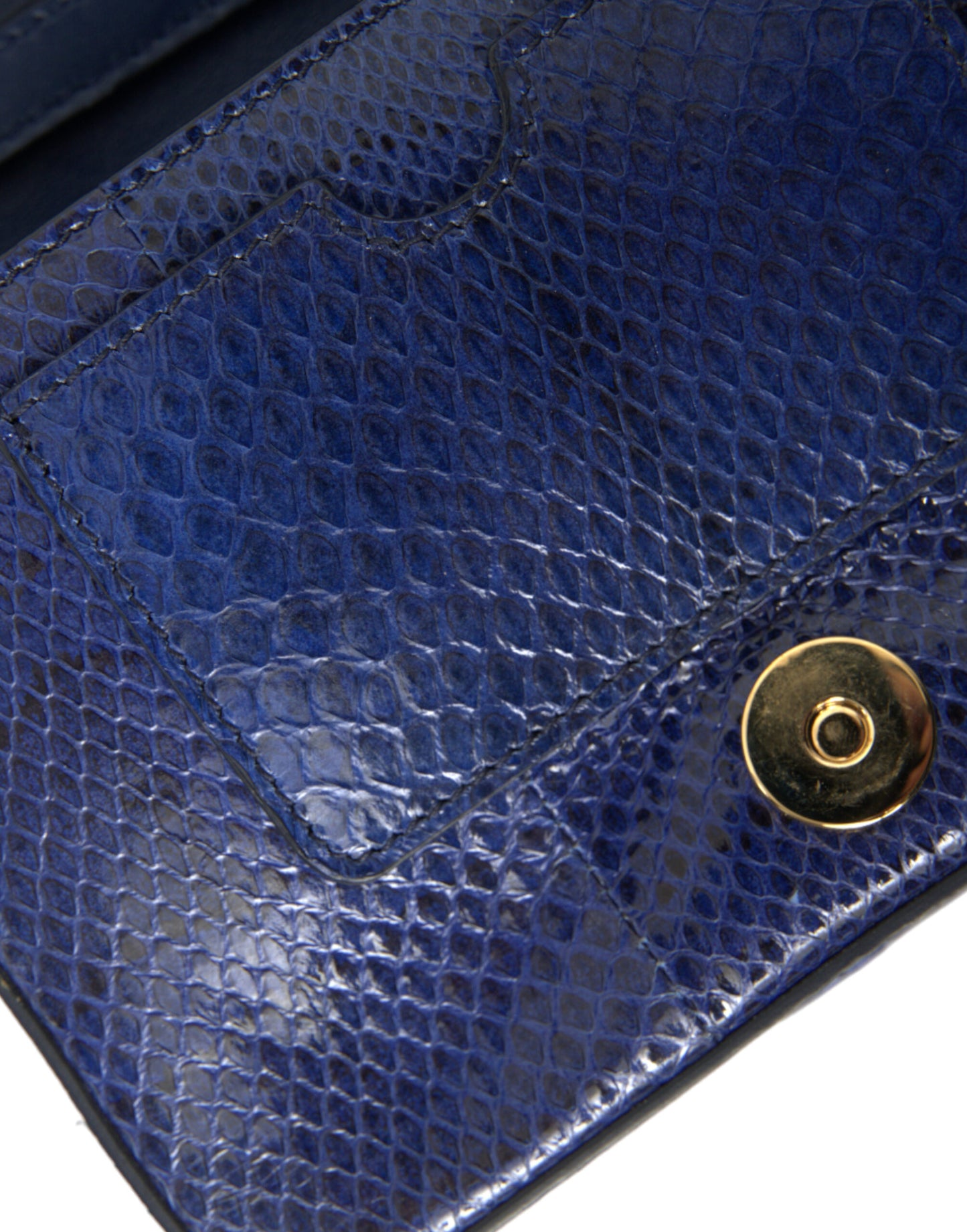 Dolce And Gabbana Dark Blue Snakeskin Mink Fur Shoulder Bag Exclusive Limited Edition by Dolce & Gabbana