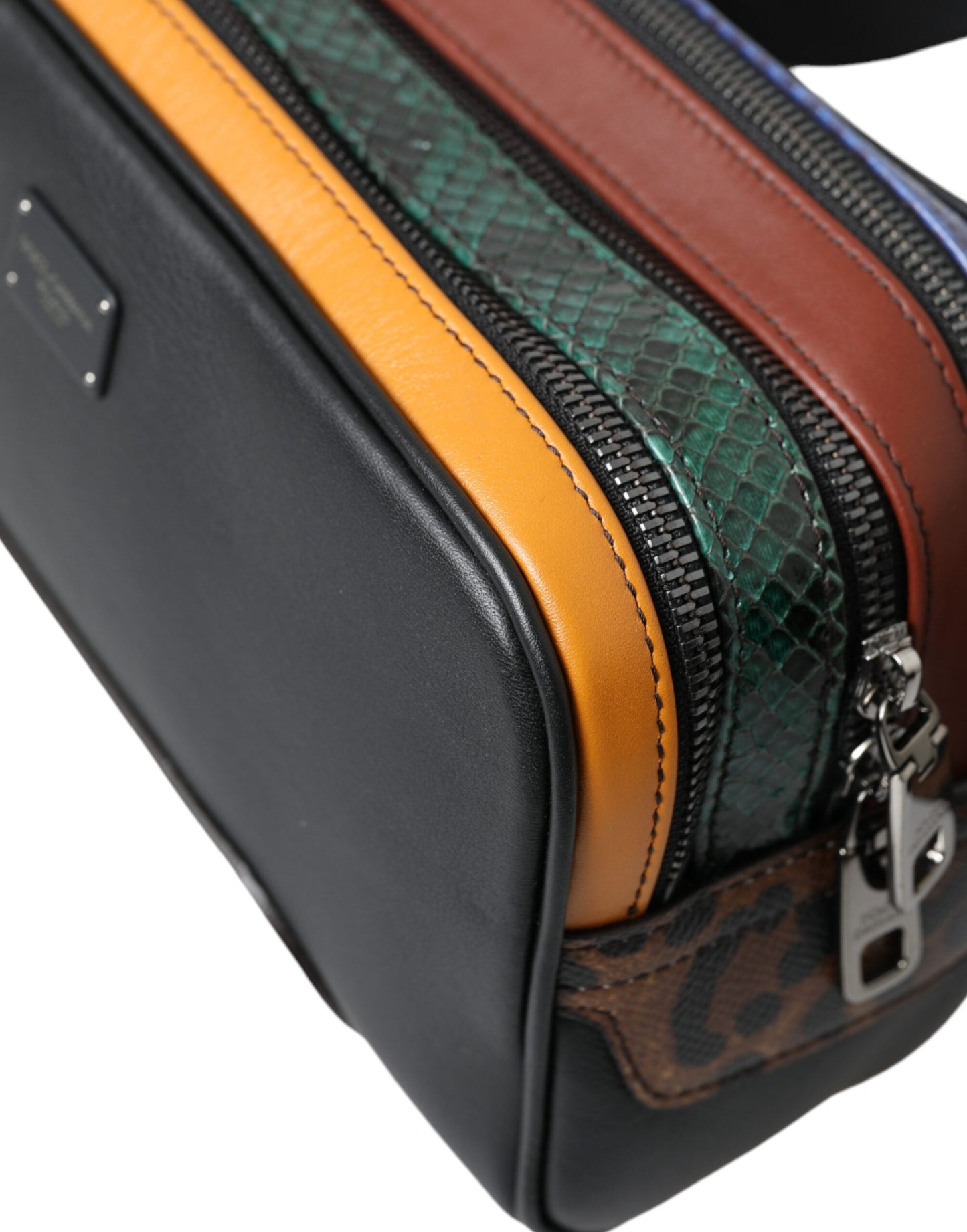 Dolce Gabbana Exotic Leather Belt Bag Leopard Print With Silver Hardware Limited Edition by Dolce & Gabbana