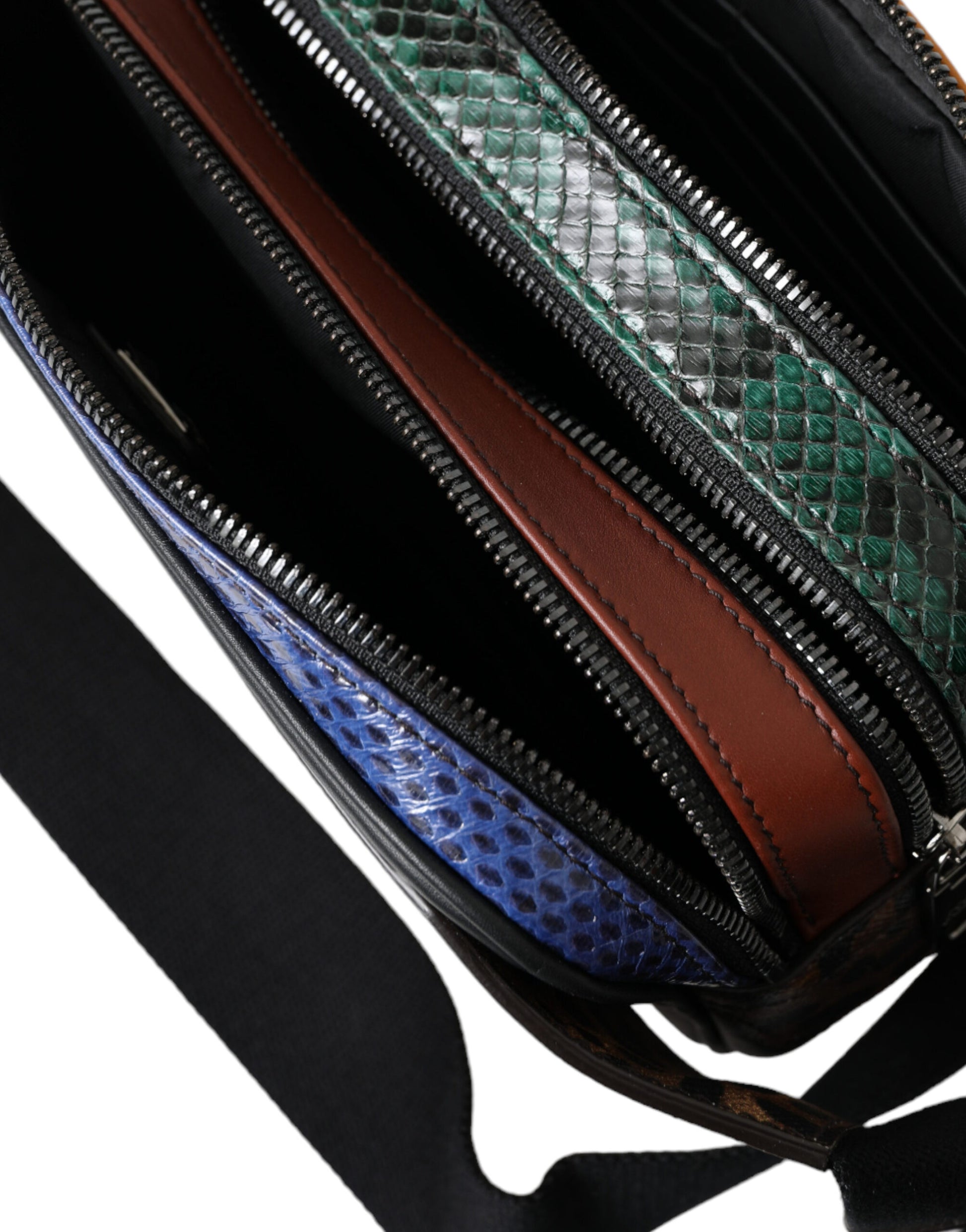 Dolce Gabbana Exotic Leather Belt Bag Leopard Print With Silver Hardware Limited Edition by Dolce & Gabbana