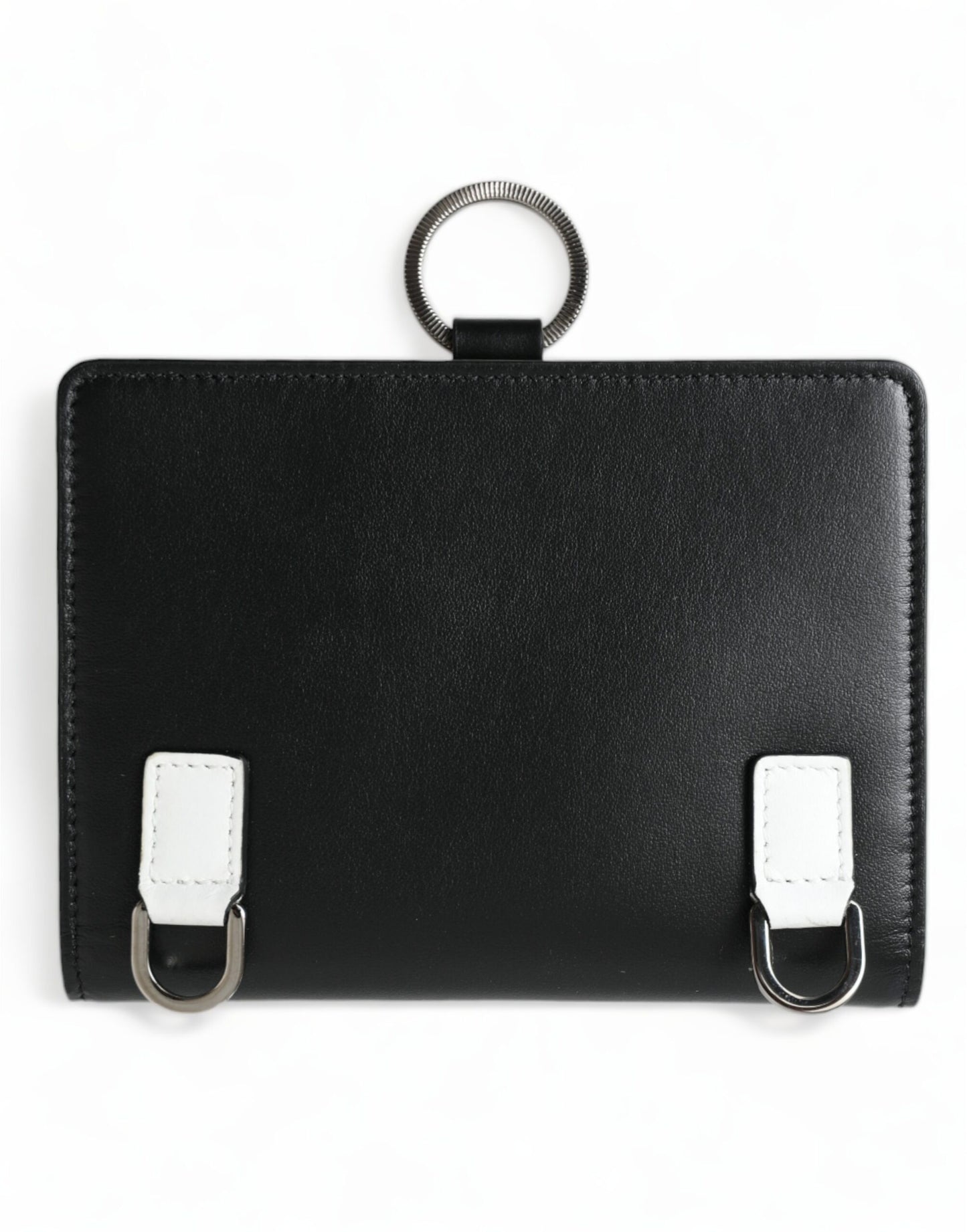 Dolce and Gabbana Black Calf Leather Card Holder Exclusive by Dolce & Gabbana