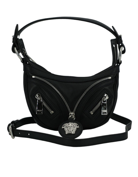 Versace Mini Hobo Shoulder Bag Calf Leather Collection Exclusive Crafted In Italy For Day To Night Glam by Versace