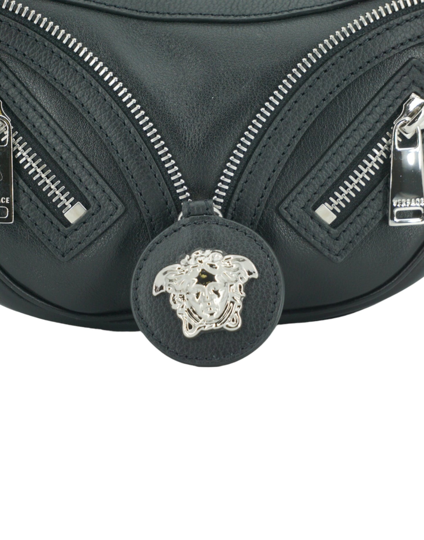 Versace Mini Hobo Shoulder Bag Calf Leather Collection Exclusive Crafted In Italy For Day To Night Glam by Versace