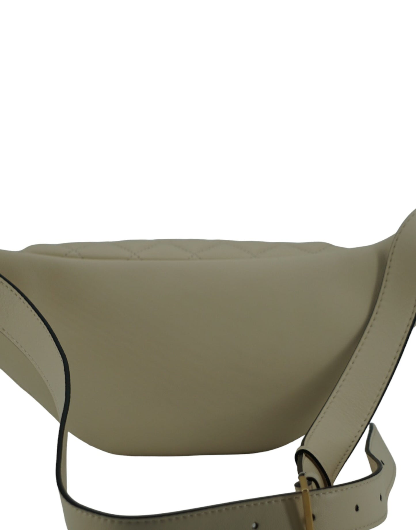 Versace White Lamb Leather Belt Bag 100 Percent Lamb Leather Crafted for Refined Luxury with Limited Availability by Versace