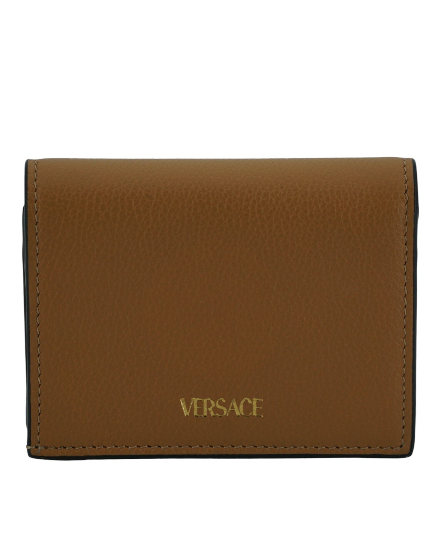Versace Compact Wallet Calf Leather Medusa Collection Limited Edition Exquisite Italian Craftsmanship by Versace