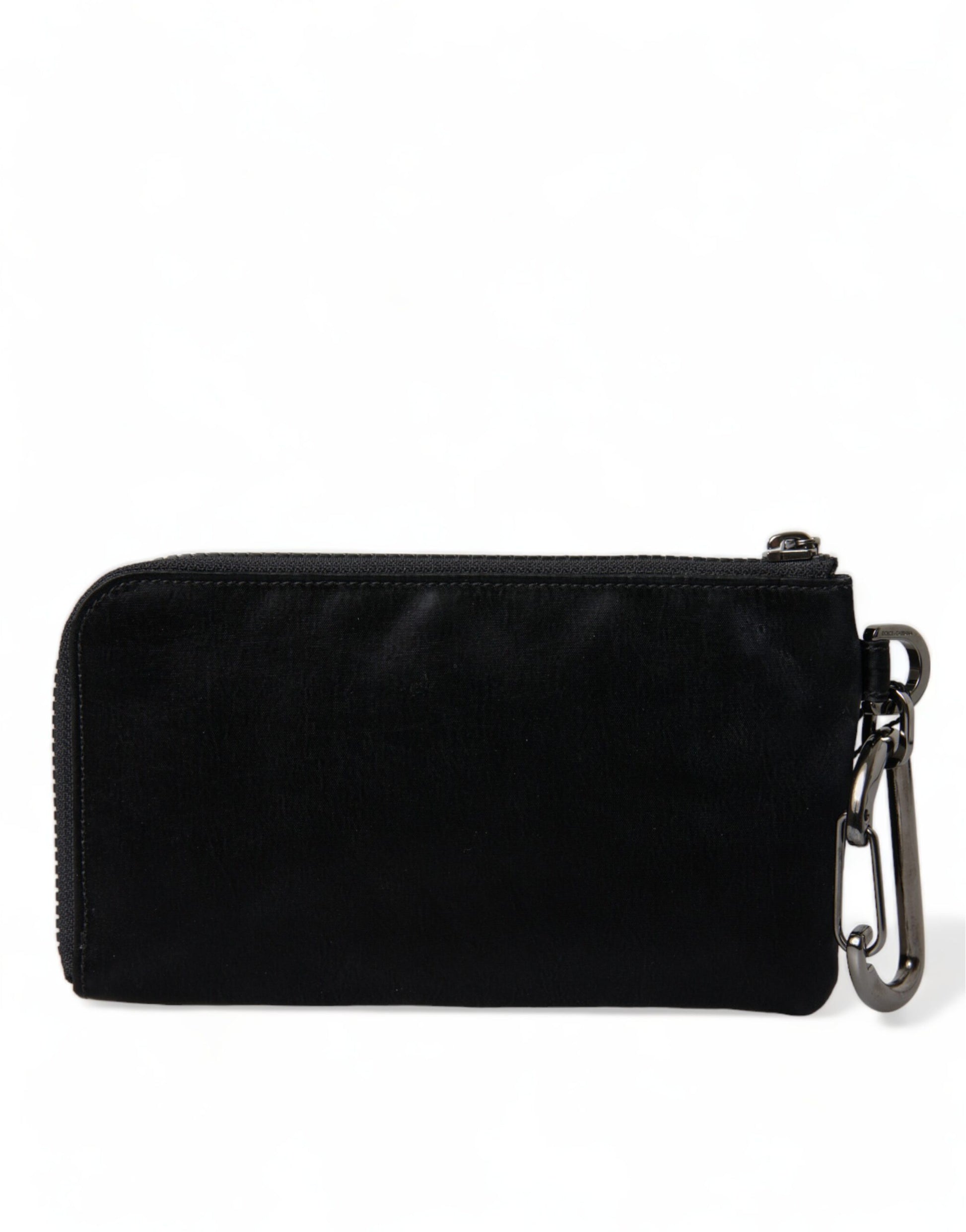 Dolce & Gabbana Pouch Bag Nylon And Calfskin With Bigalvanic Plaque Limited Edition by Dolce & Gabbana
