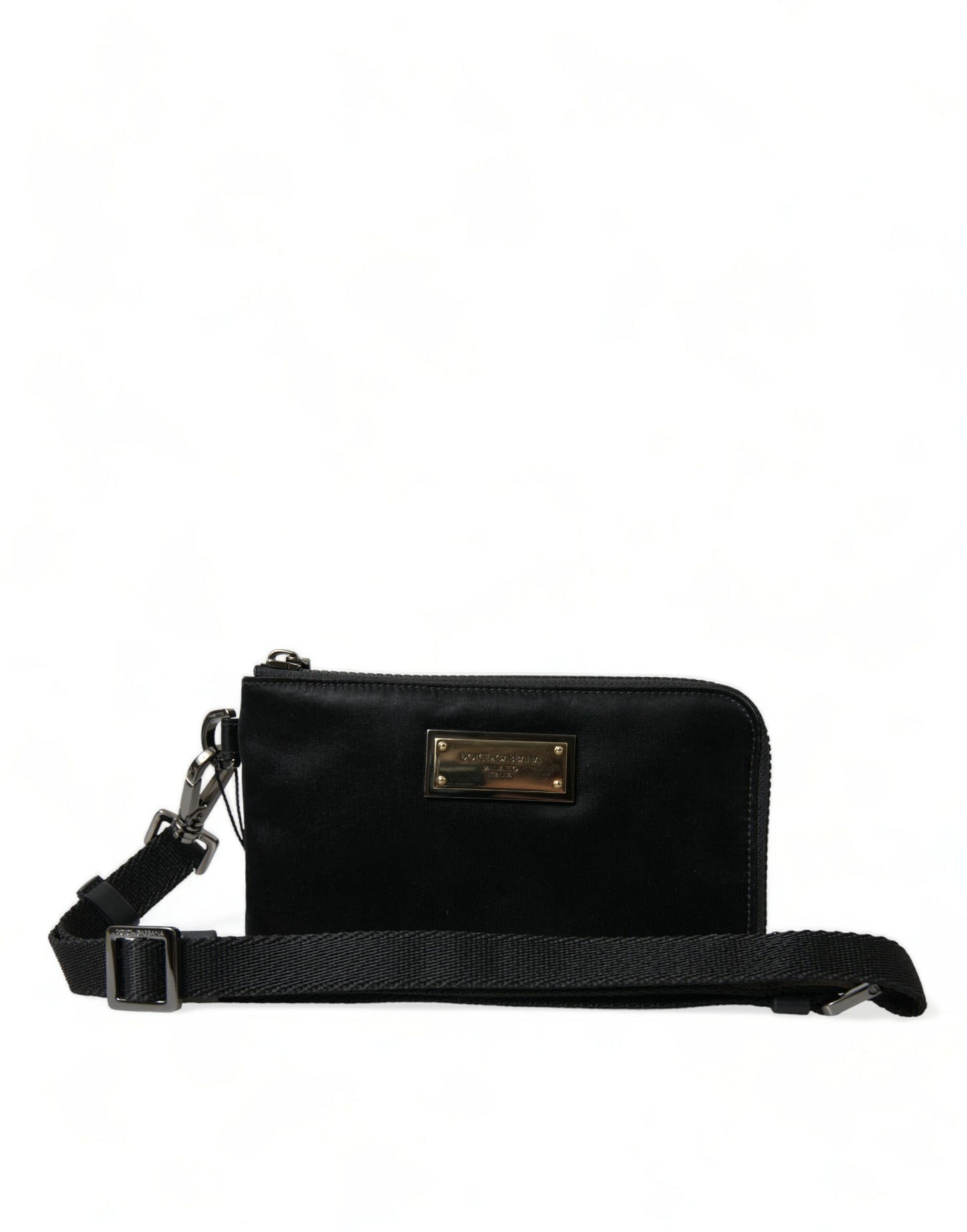 Dolce Gabbana Pouch Bag Nylon Calfskin Collection Made In Italy Exclusive Craftsmanship And Subtle Luxury by Dolce & Gabbana