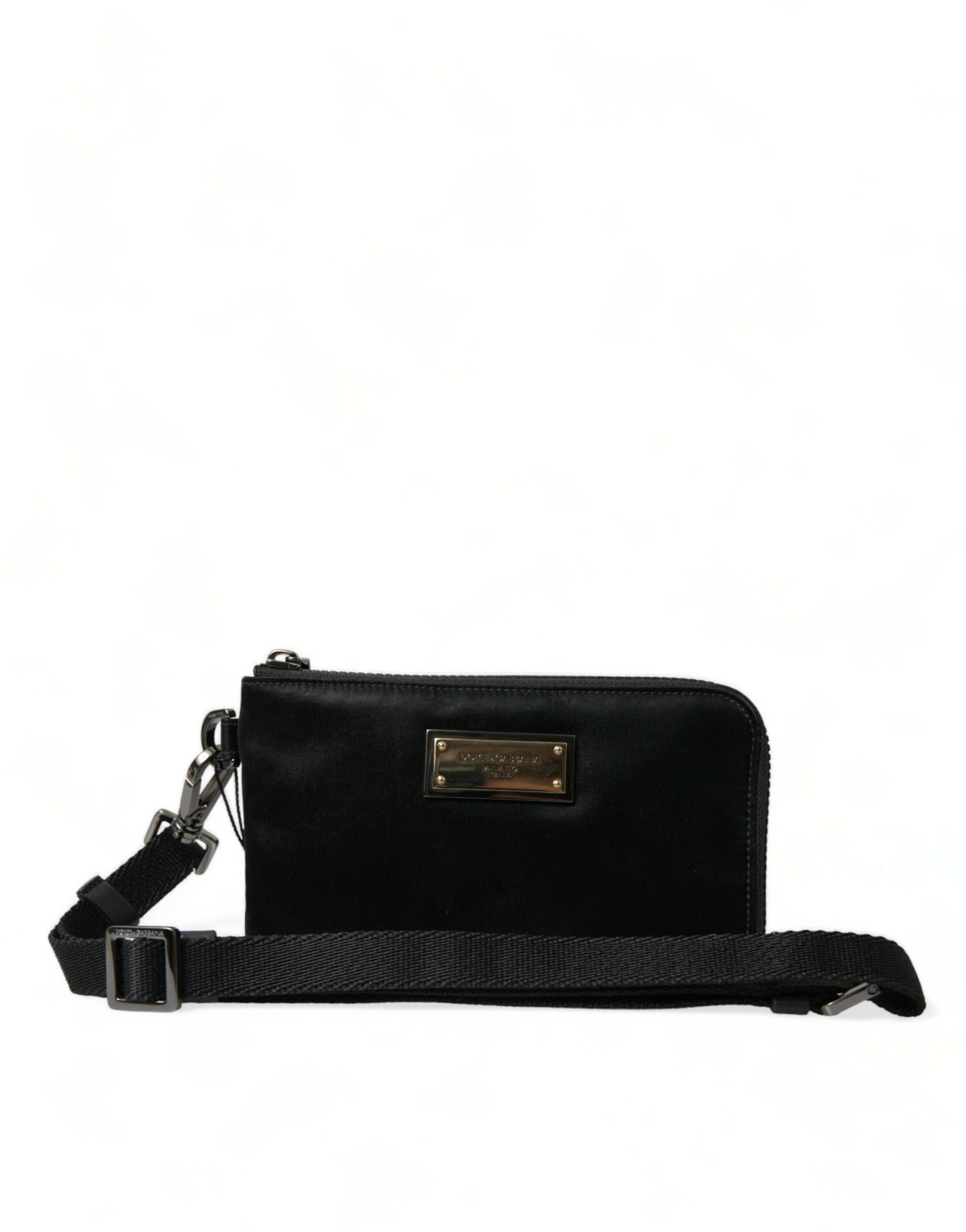 Dolce Gabbana Pouch Bag Nylon Calfskin Collection Made In Italy Exclusive Craftsmanship And Subtle Luxury by Dolce & Gabbana