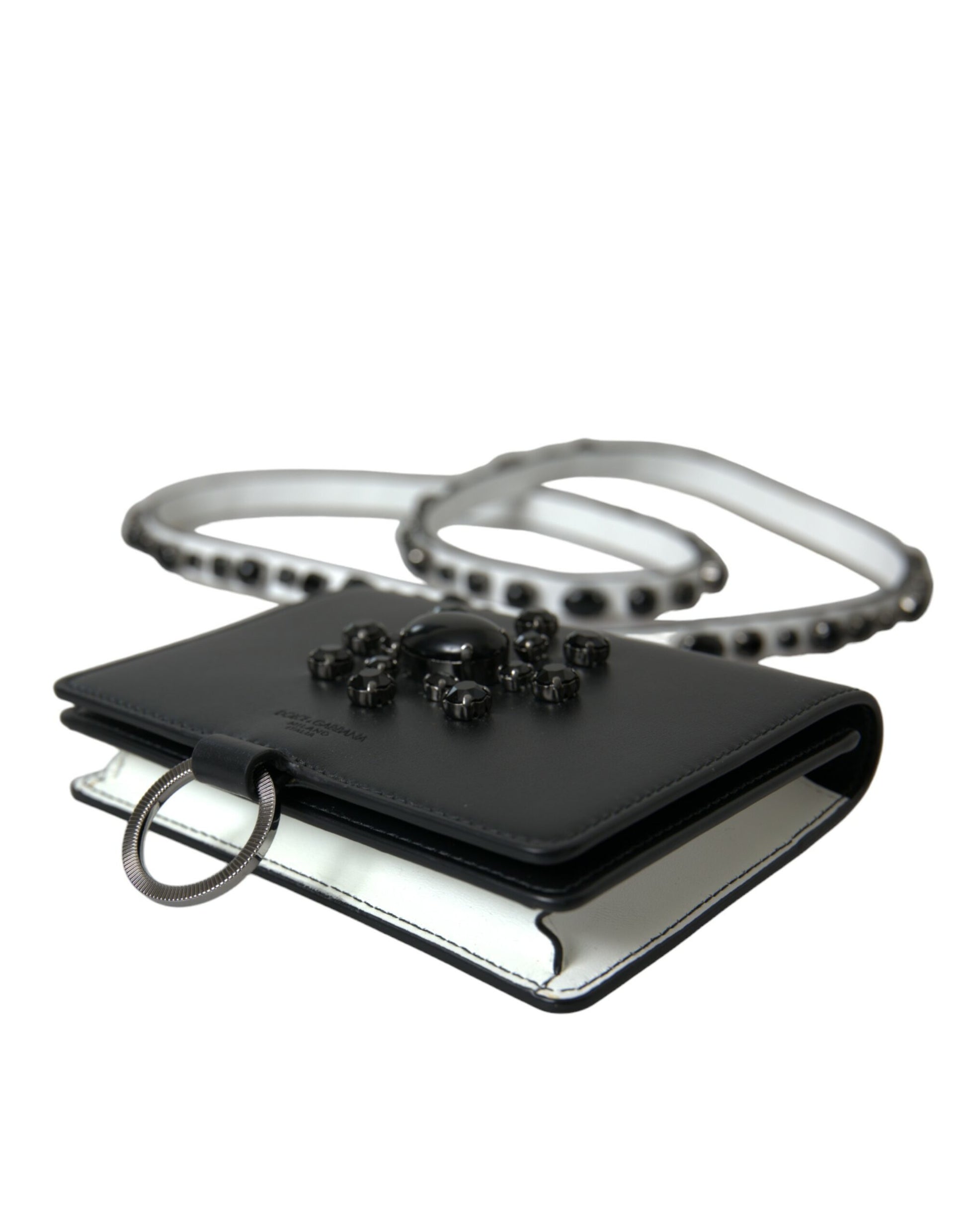 Dolce And Gabbana Crystal Embellished Calf Leather Cardholder Limited Edition Exclusive Craftsmanship by Dolce & Gabbana