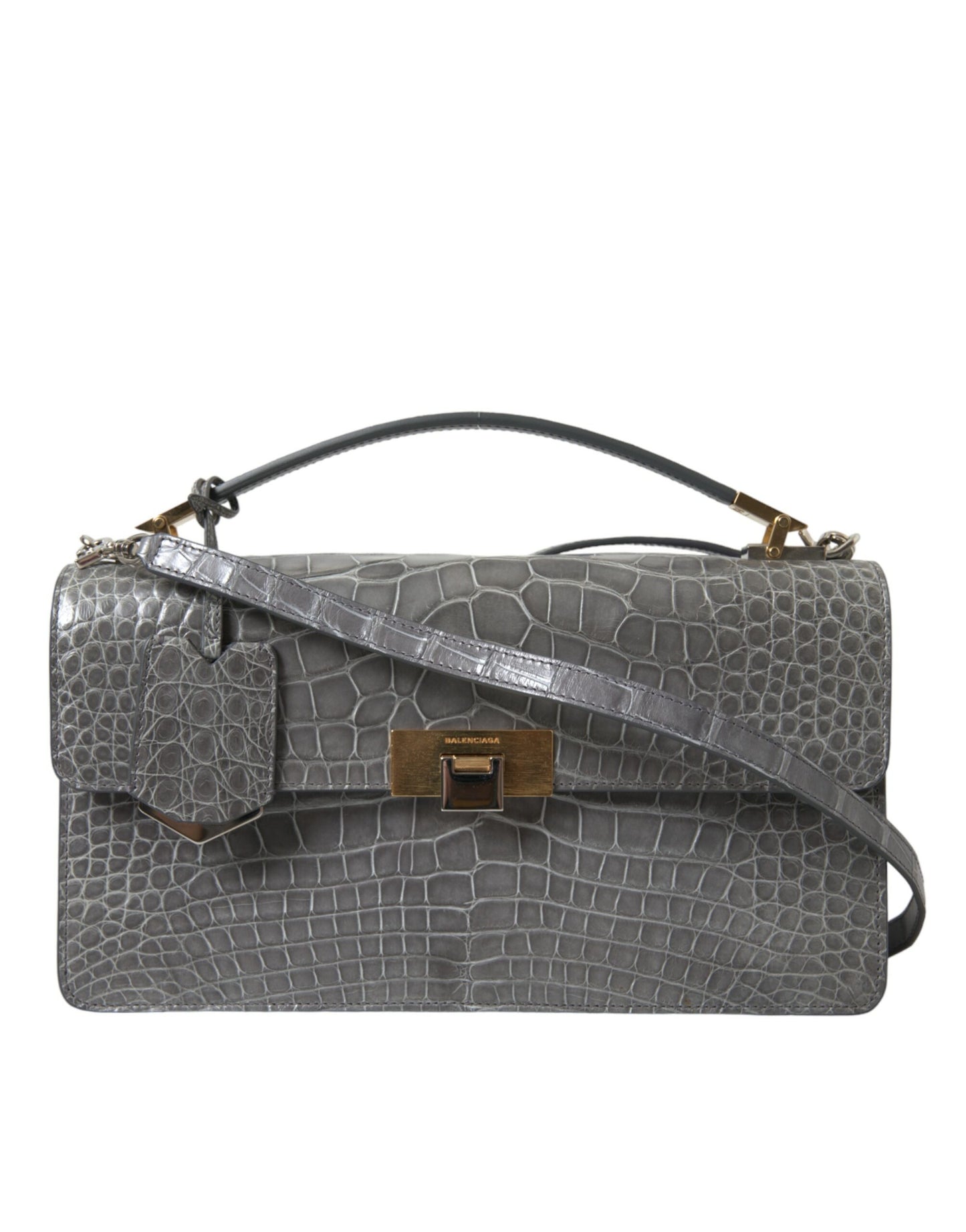Balenciaga Alligator Leather Medium Shoulder Bag Le Dix Collection Limited Edition For Style Enthusiasts by Balenciaga