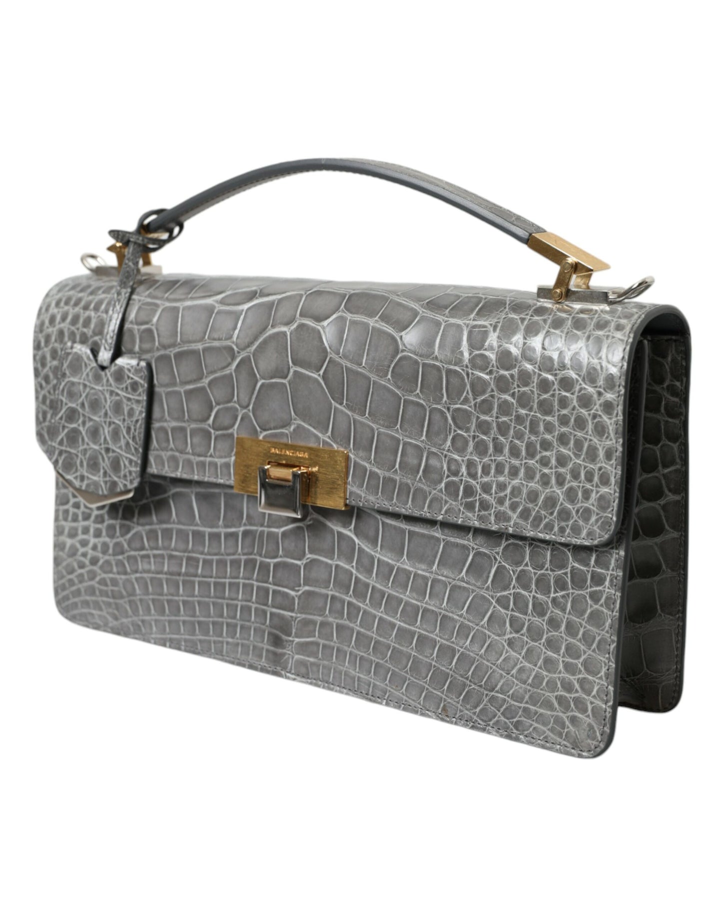 Balenciaga Alligator Leather Medium Shoulder Bag Le Dix Collection Limited Edition For Style Enthusiasts by Balenciaga