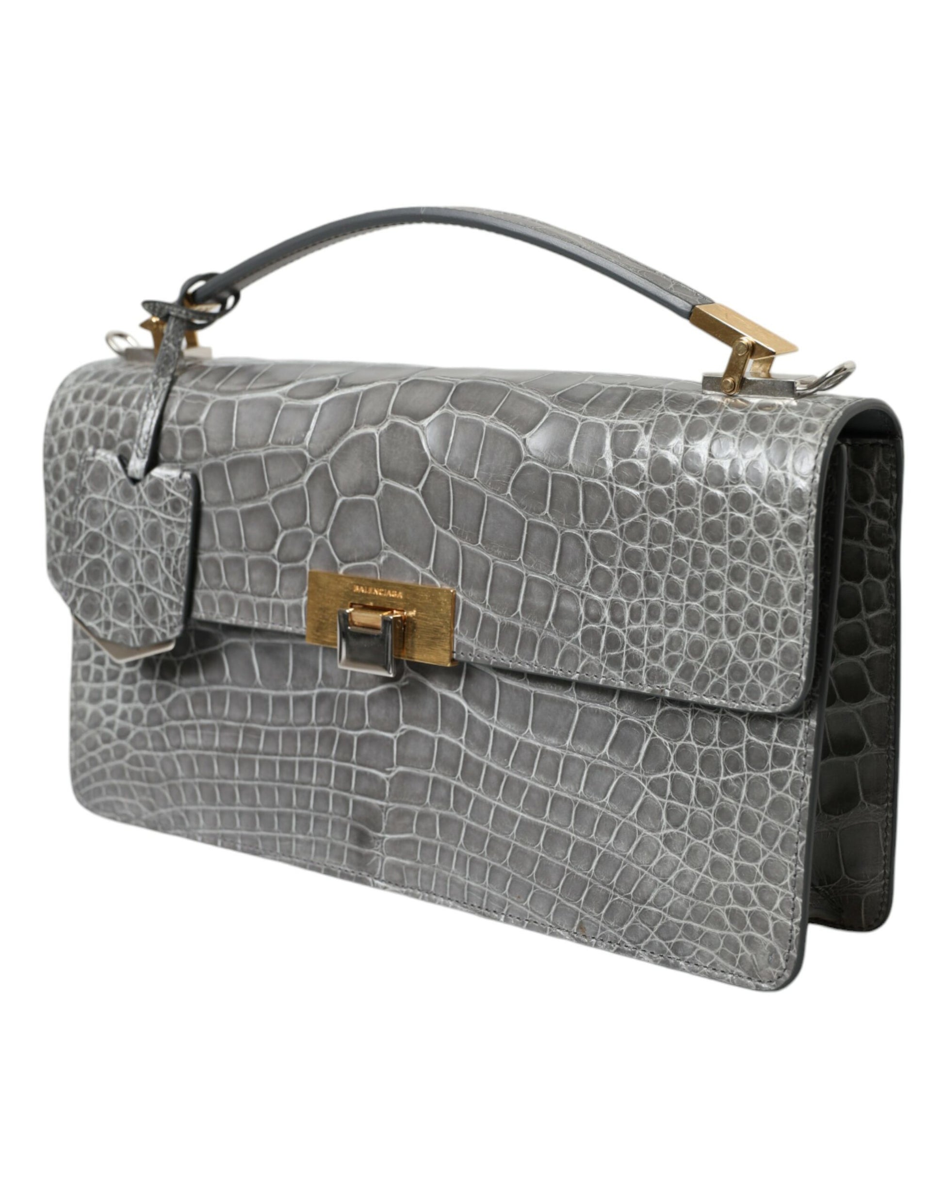 Balenciaga Alligator Leather Medium Shoulder Bag Le Dix Collection Limited Edition For Style Enthusiasts by Balenciaga