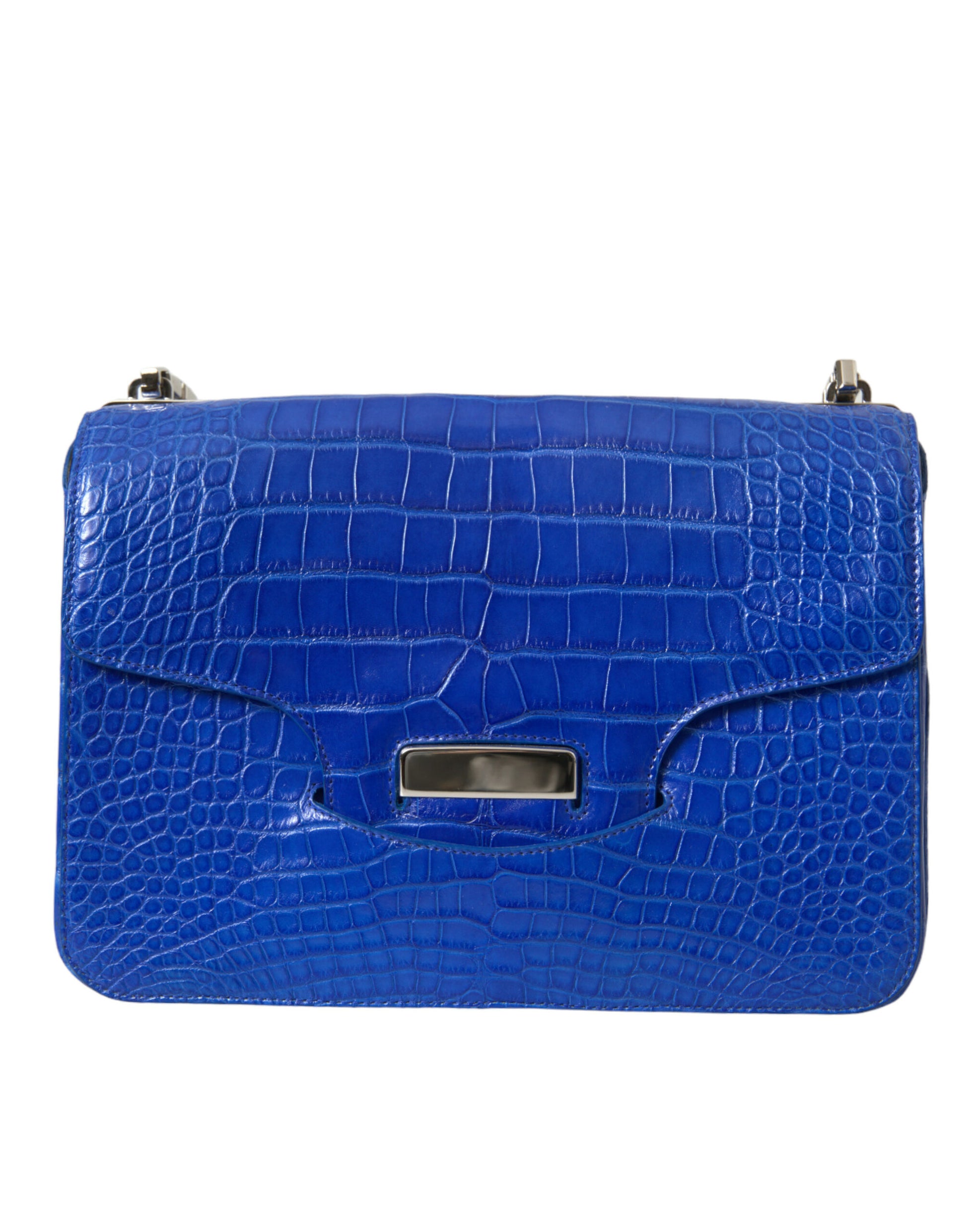 Balenciaga Neo Classic Chain Shoulder Bag Alligator Skin Blue Gold Hardware Exclusive Made In Italy by Balenciaga